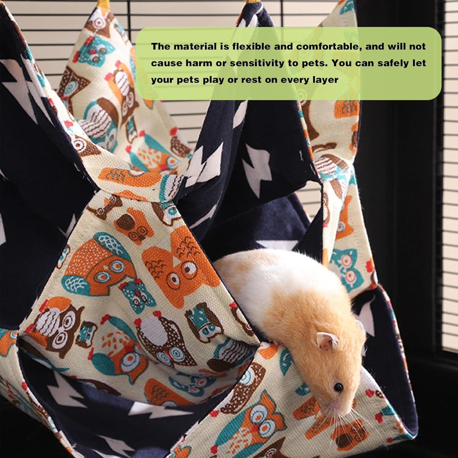 Hamaca 3 Niveles DINTSTYLE para Hámster y Hurón 25x25cm