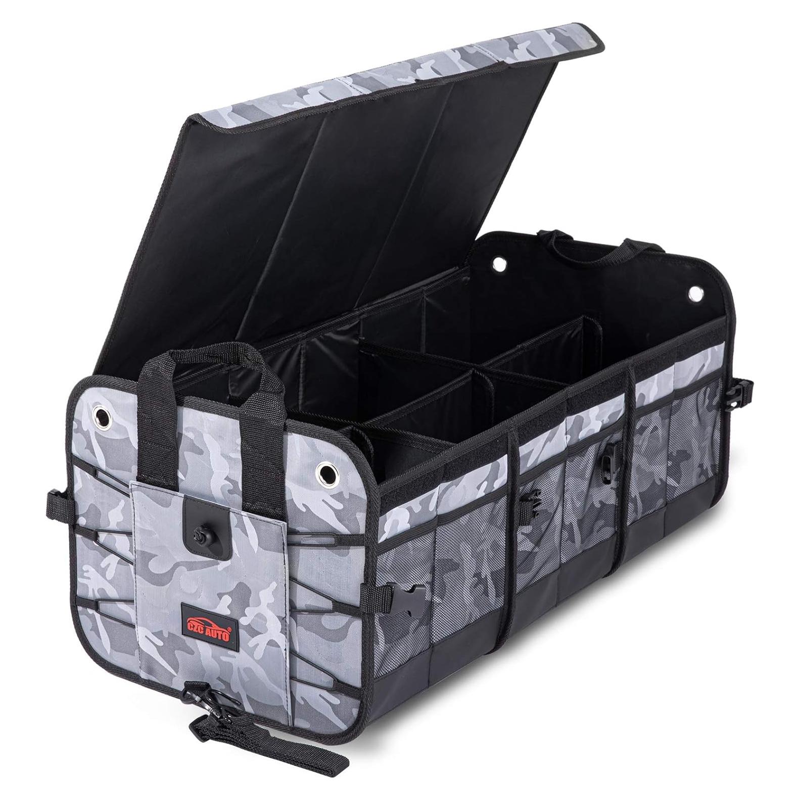Organizador de Maletero Plegable CZC AUTO Camuflaje 6 Compartimentos
