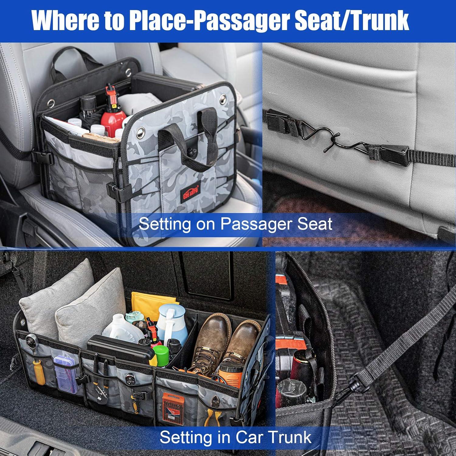Organizador de Maletero Plegable CZC AUTO Camuflaje 6 Compartimentos