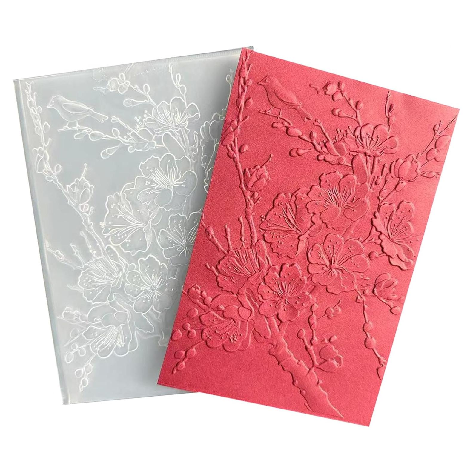 Carpeta de Embossing 3D DIYology Flores de Cereza 16.5x11.5cm