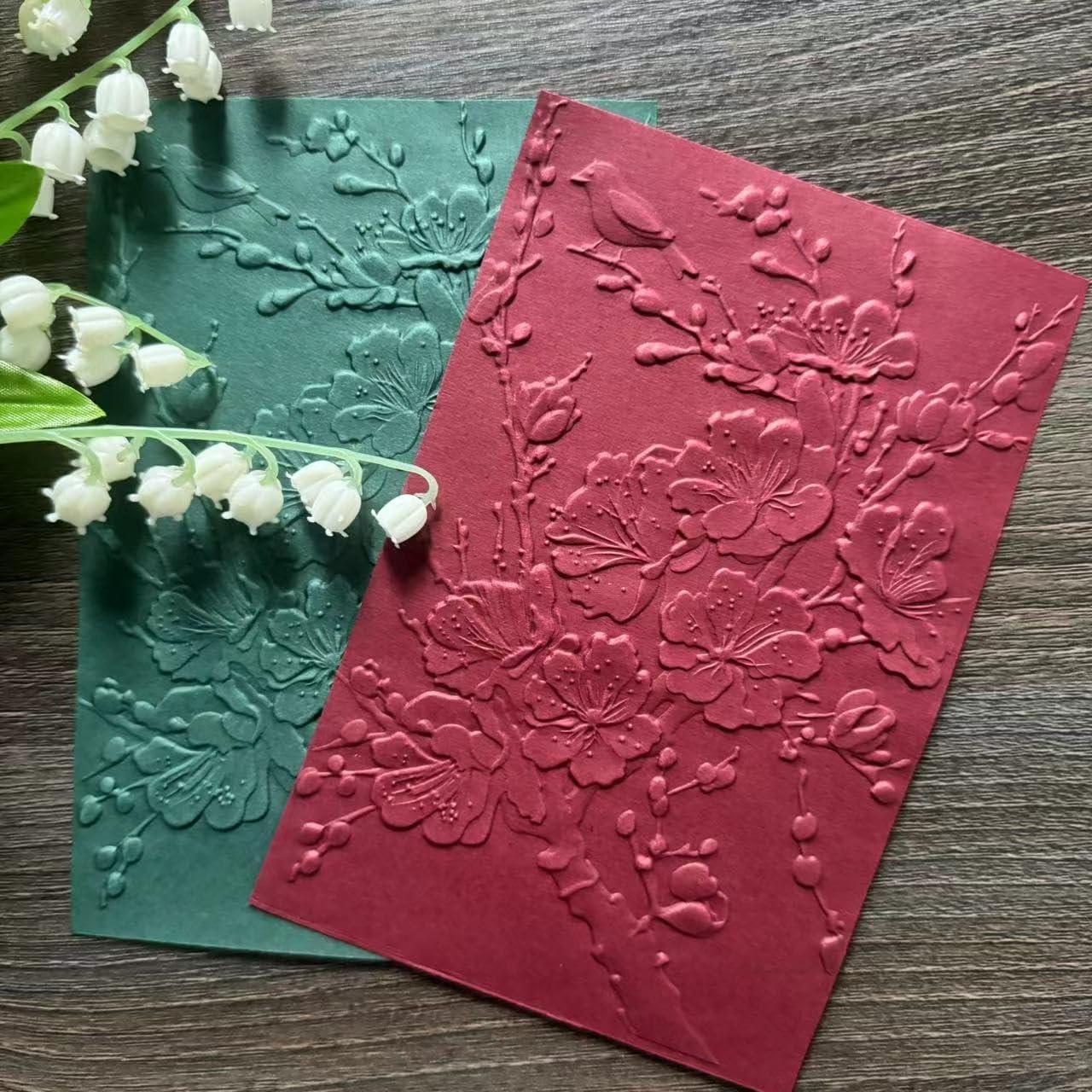 Carpeta de Embossing 3D DIYology Flores de Cereza 16.5x11.5cm