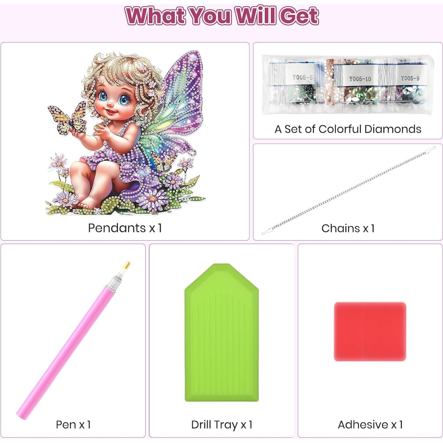 Kit de Pintura de Diamante 5D MOGTAA Mariposa 17x17cm