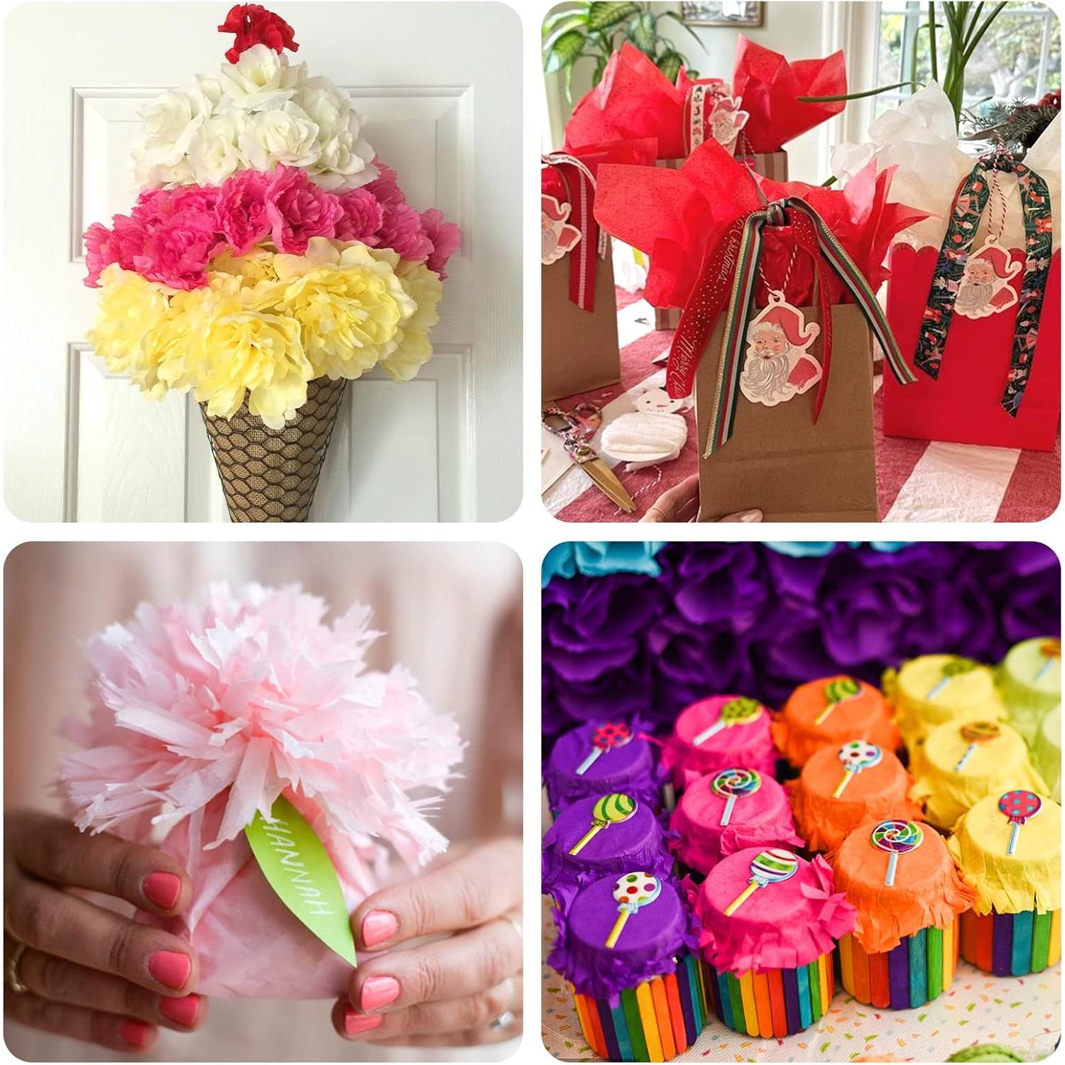 Papel de Seda Multicolor Shindel 330 Hojas 35x25cm Manualidades