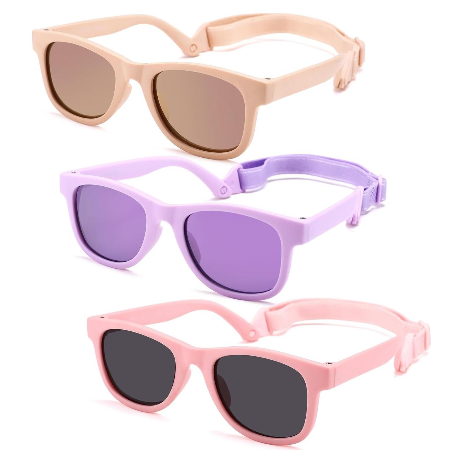 Paquete de 3 Gafas de Sol Polarizadas para Bebés 0-12 Meses