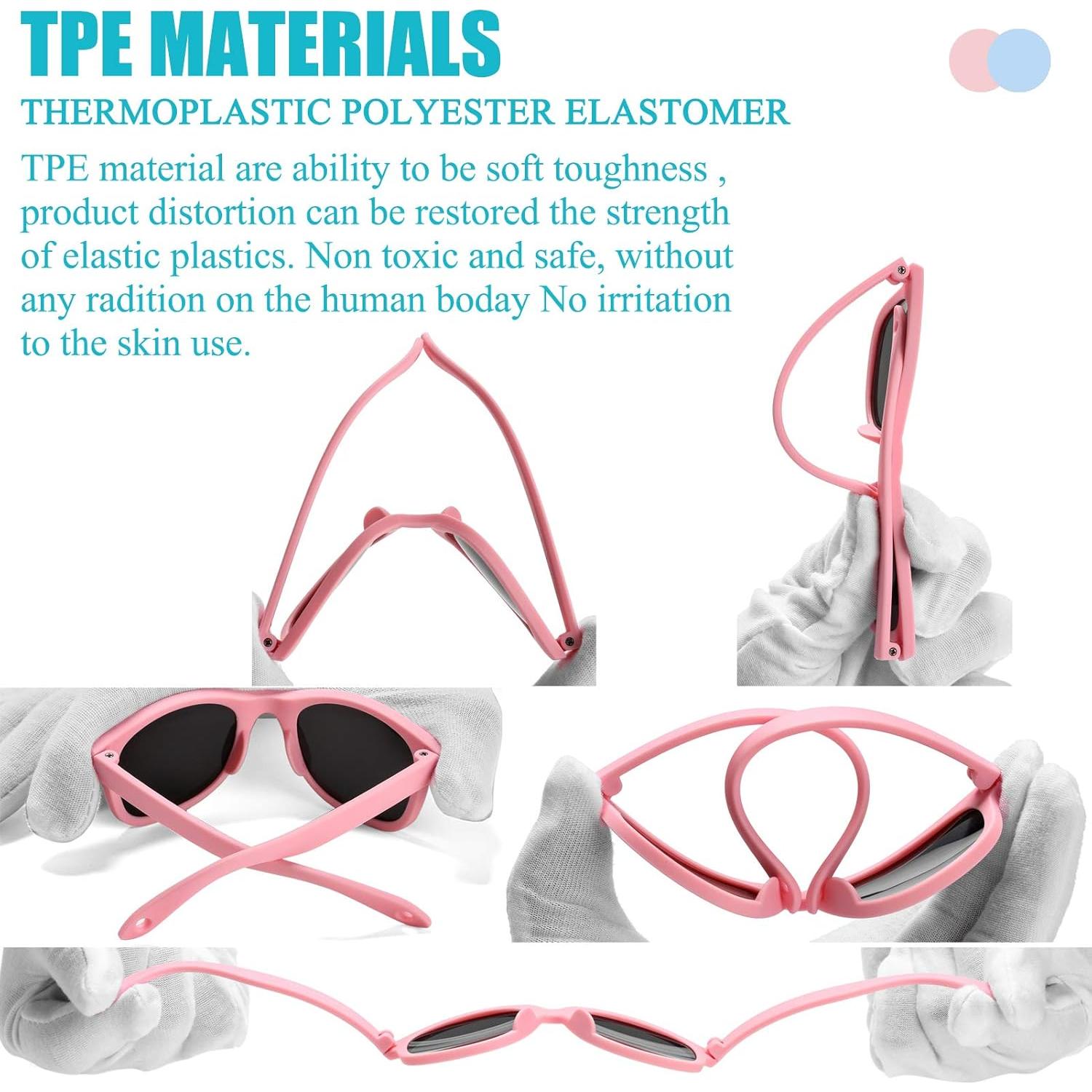 Paquete de 3 Gafas de Sol Polarizadas para Bebés 0-12 Meses