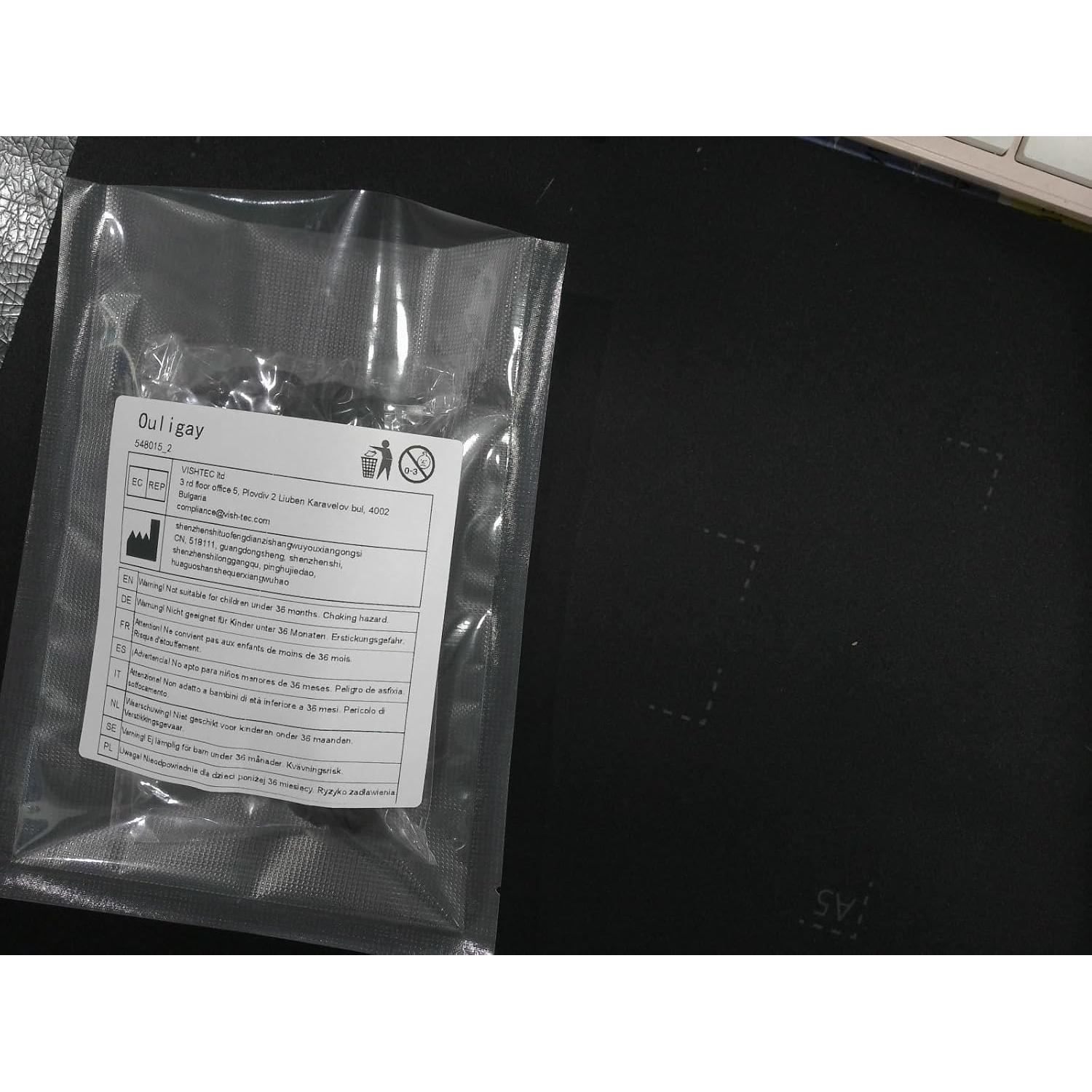 Lanyard de Paracord Ouligay 55 cm Alta Resistencia Negro