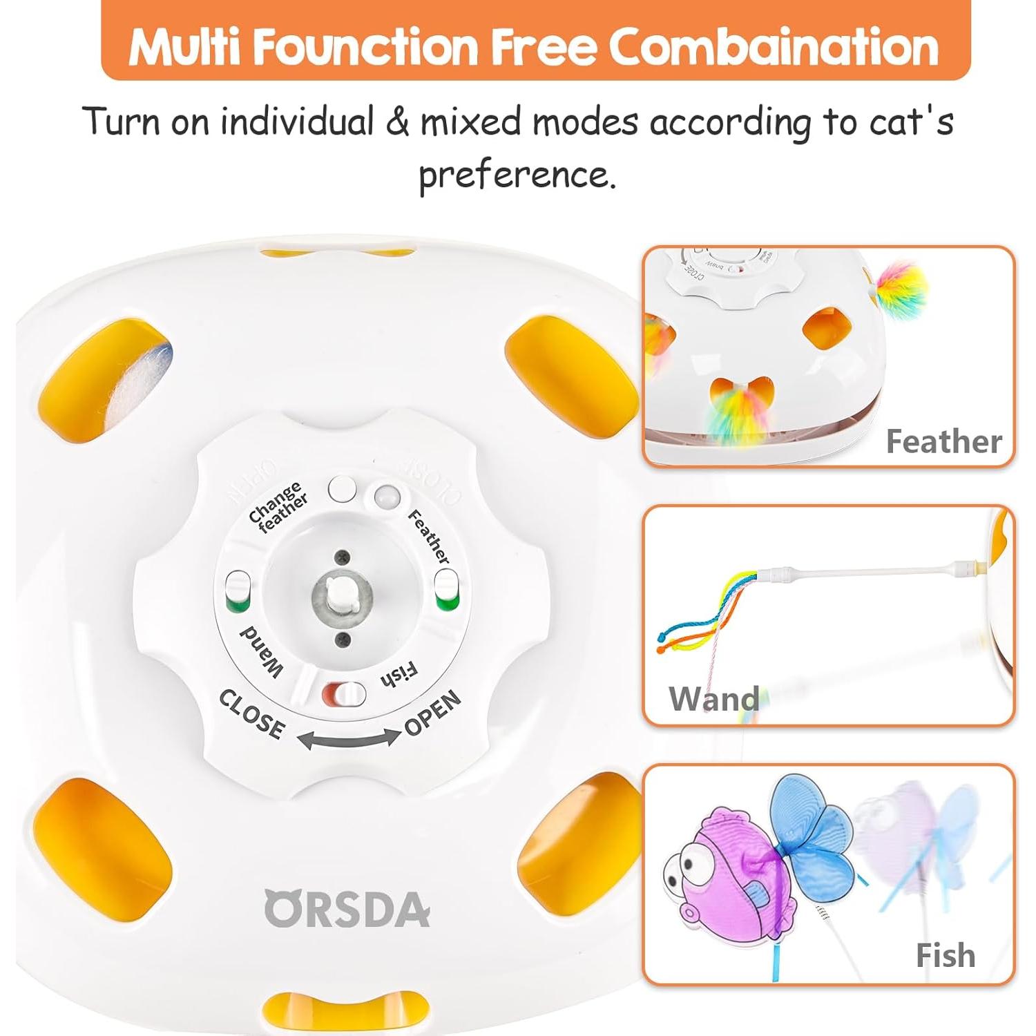 Juguete Interactivo para Gatos ORSDA 5 en 1 USB Automático