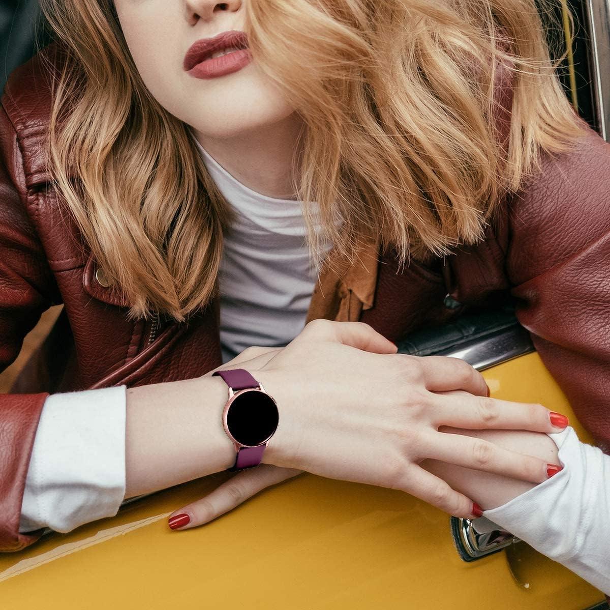 Correas de Silicona Lerobo para Samsung Galaxy Watch 20mm - Paquete de 3