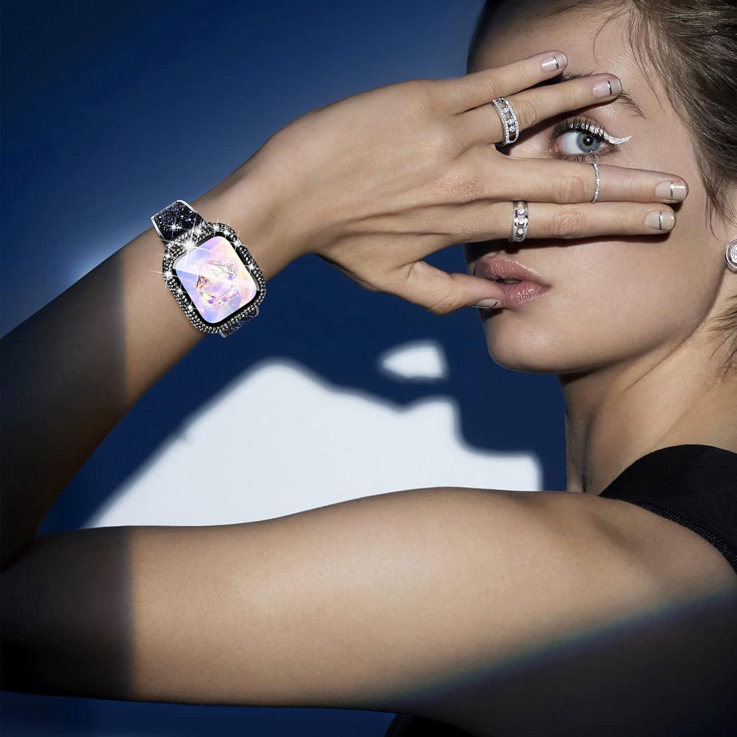 Funda Protectora KADES para Apple Watch 38mm con Rhinestones