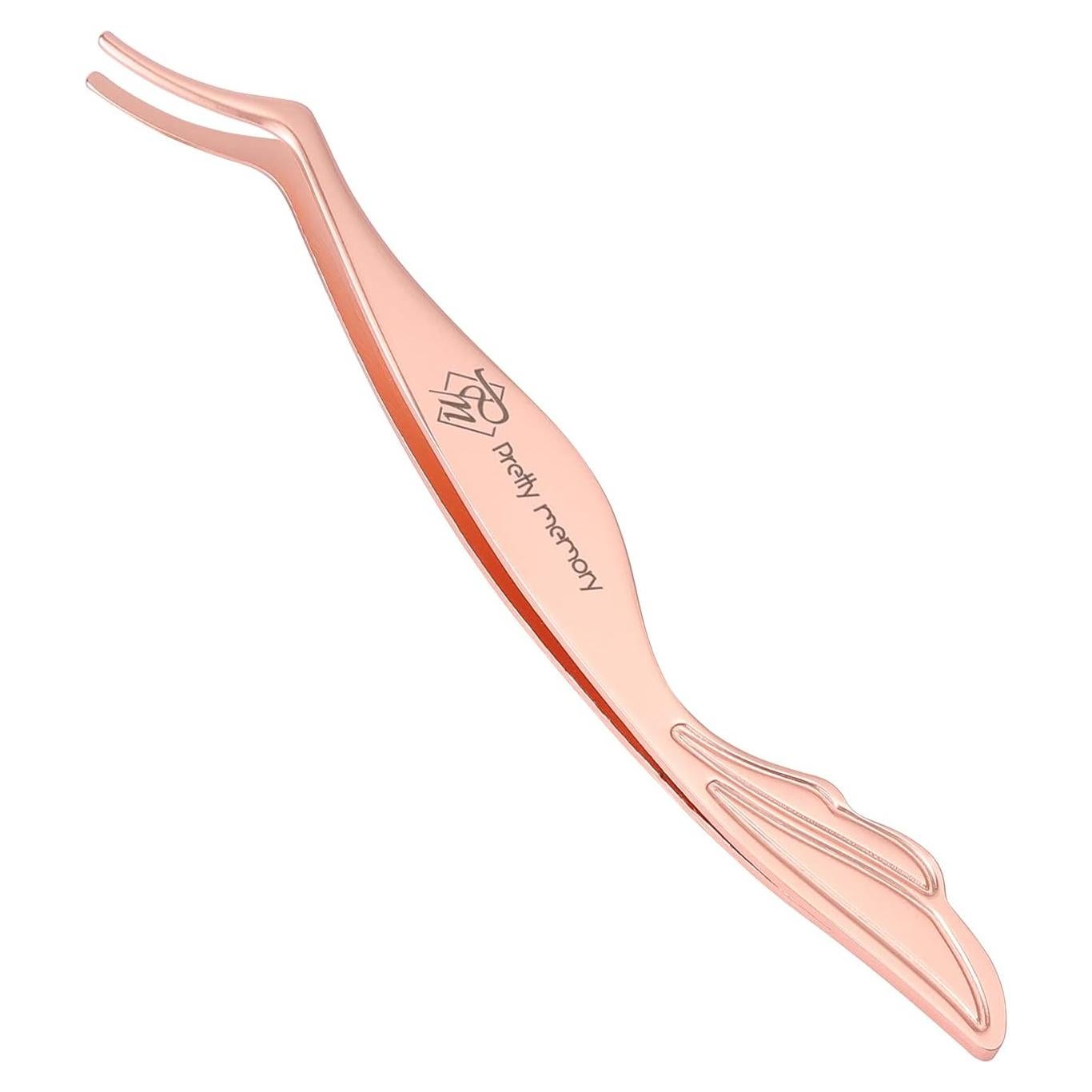Herramienta Aplicadora de Pestañas Pretty Memory Acero Inoxidable Oro Rosa
