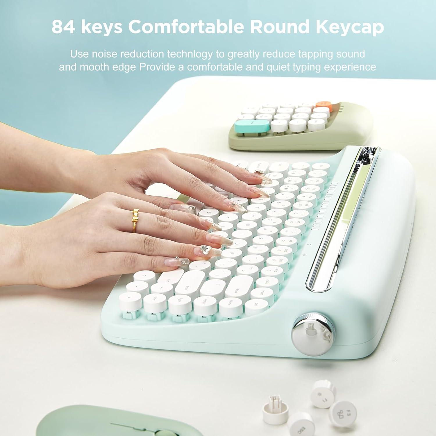 Teclado Inalámbrico YUNZII B303 Retro Bluetooth 84 Teclas