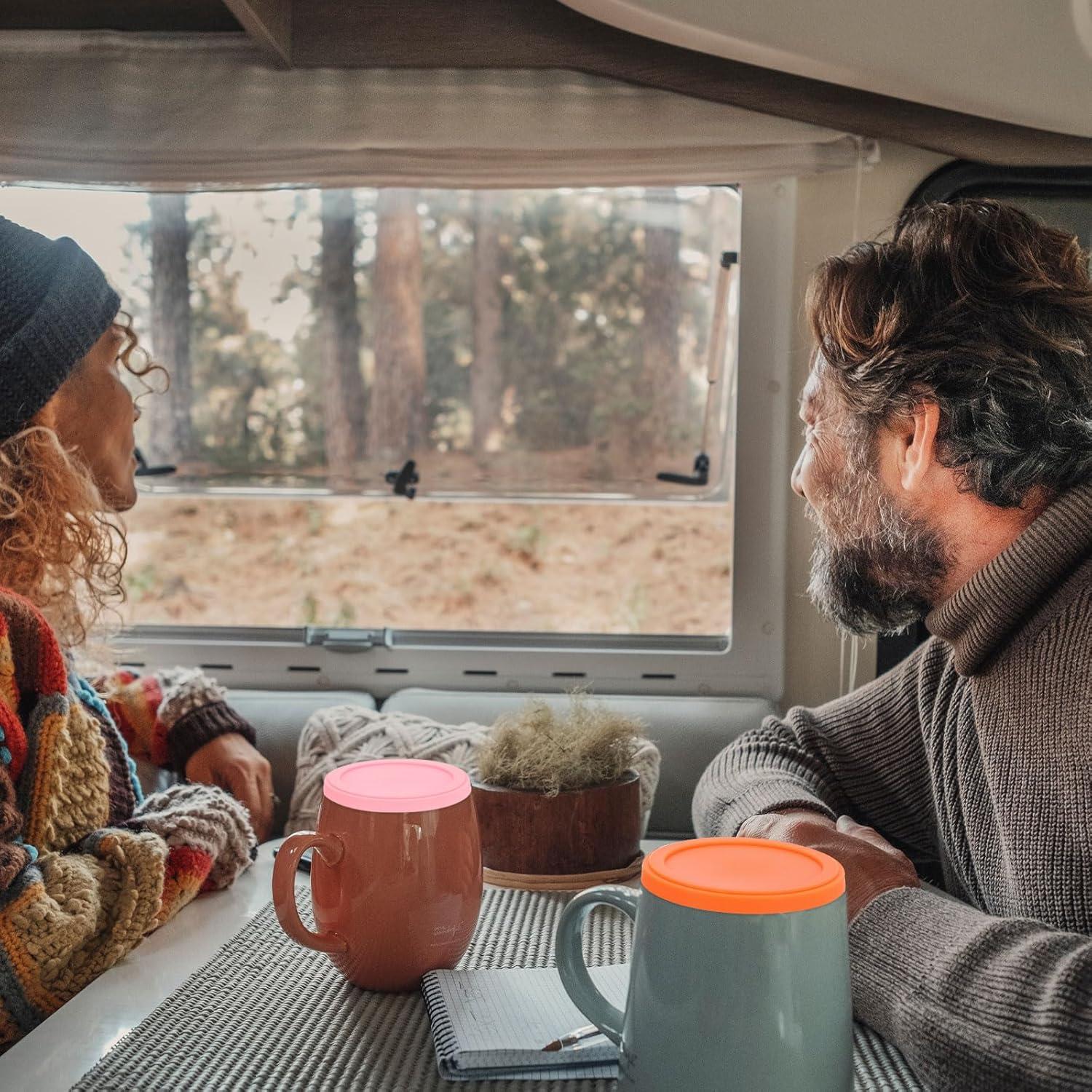 4 Tapas de Silicona Reutilizables uxcell 10 cm Azul