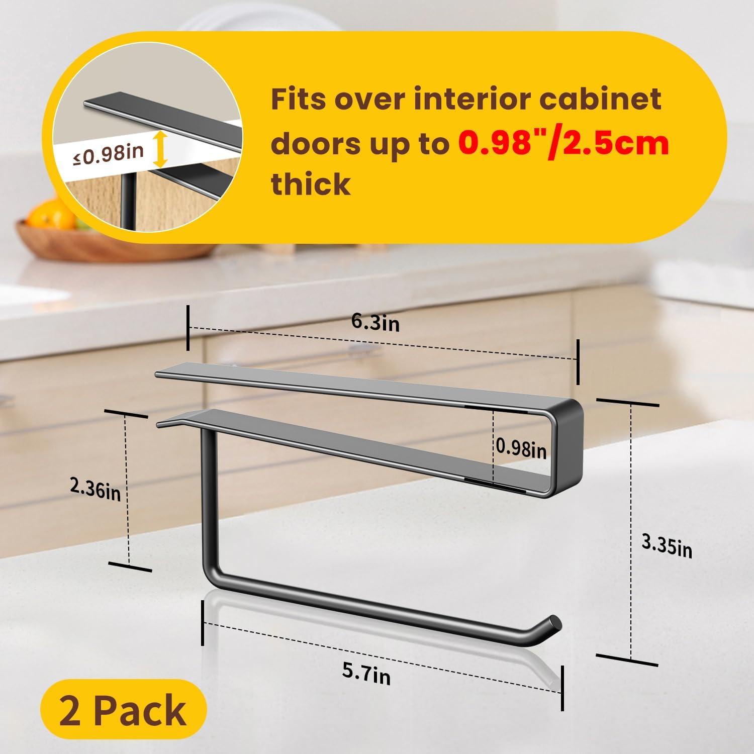 Organizador de Tapa de Vaso Amawarm Negro - Soporte Bajo Gabinete