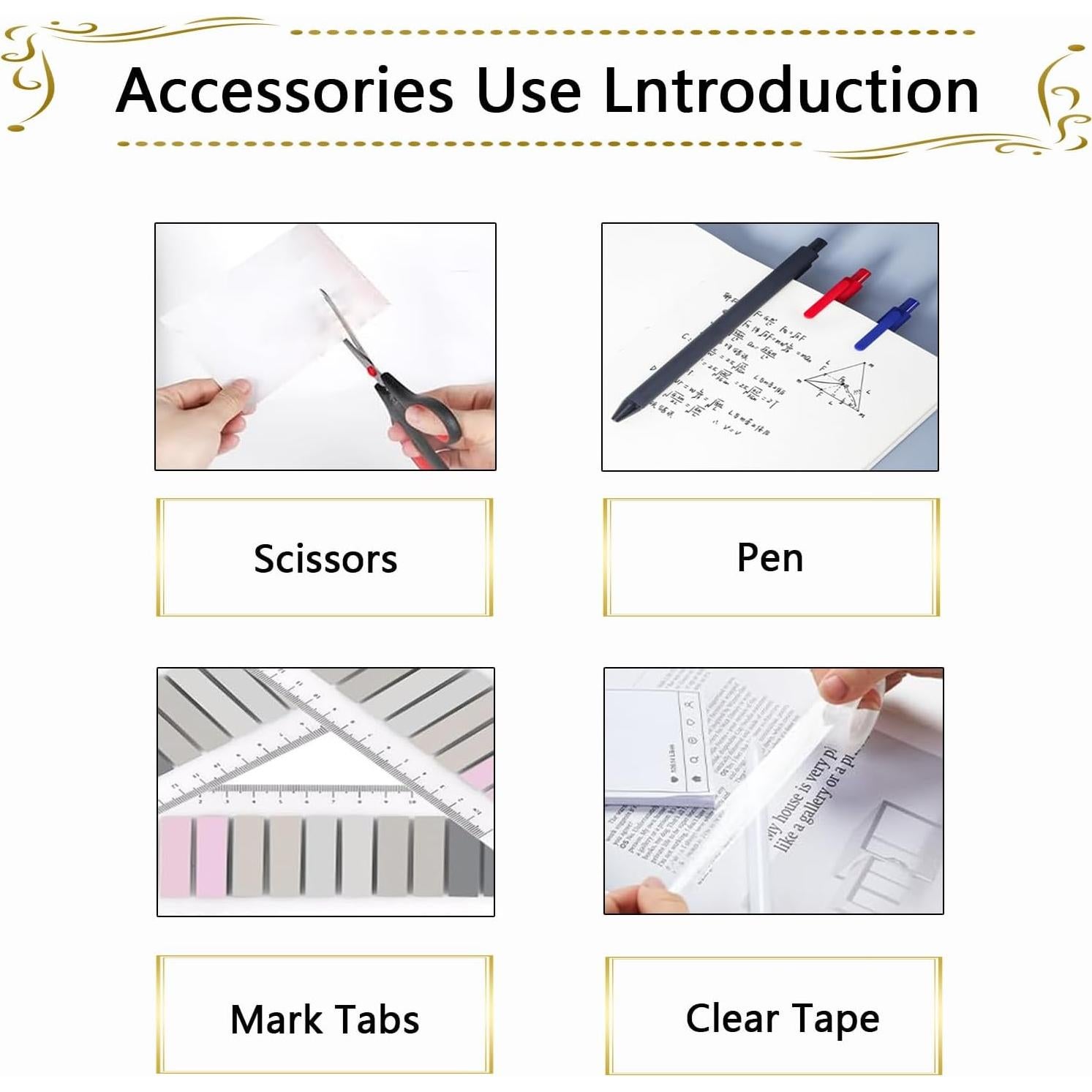 Juego de Suministros de Oficina Musejoy 9 en 1 Negro