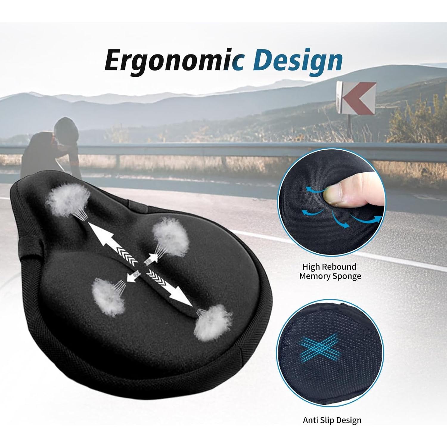 Funda de Asiento de Bicicleta HUIOK Gel Ancho 30x27cm Antideslizante