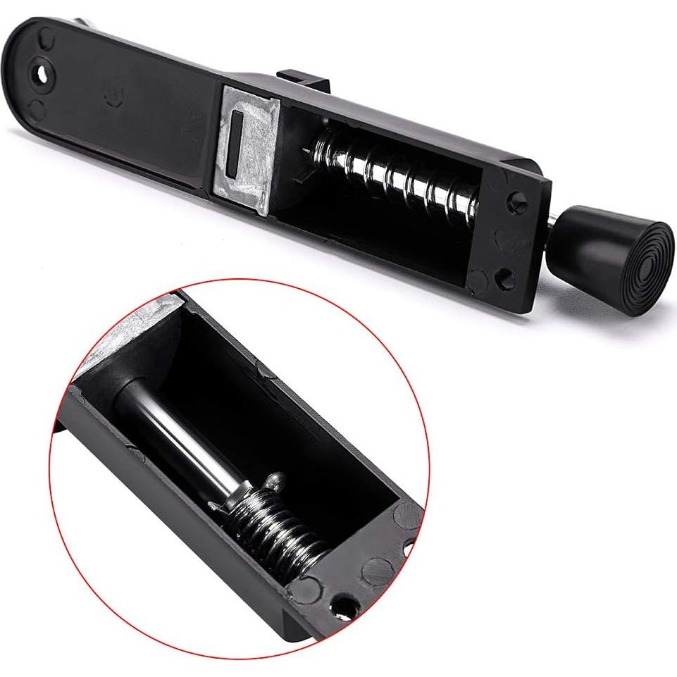 Tope de Puerta Sumnacon Telescópico Acero Inoxidable Negro