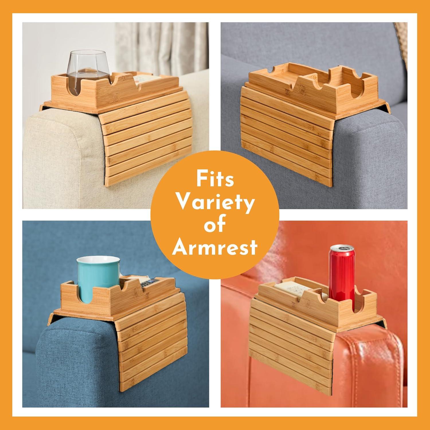 Soporte de Taza para Sillón Callabor - Bandeja de Brazo Plegable