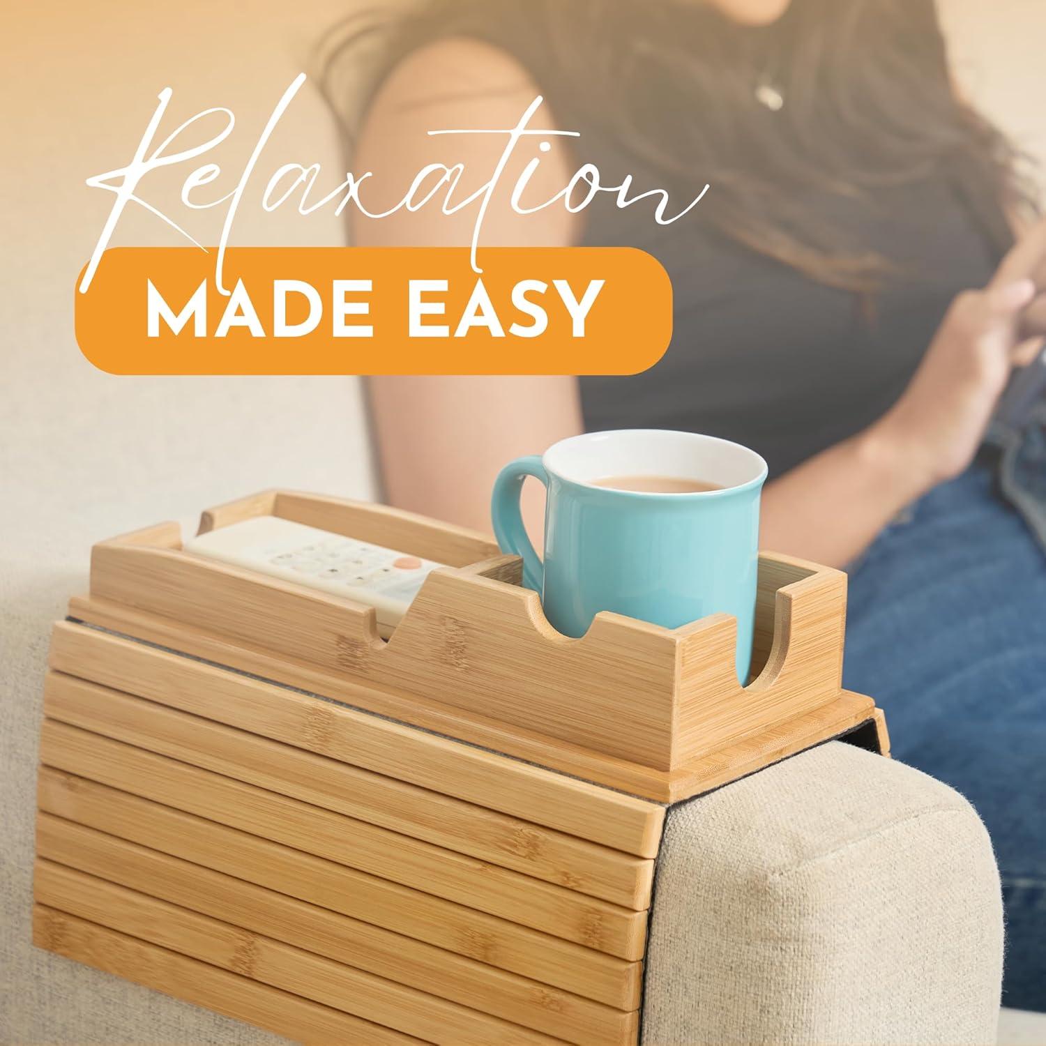 Soporte de Taza para Sillón Callabor - Bandeja de Brazo Plegable