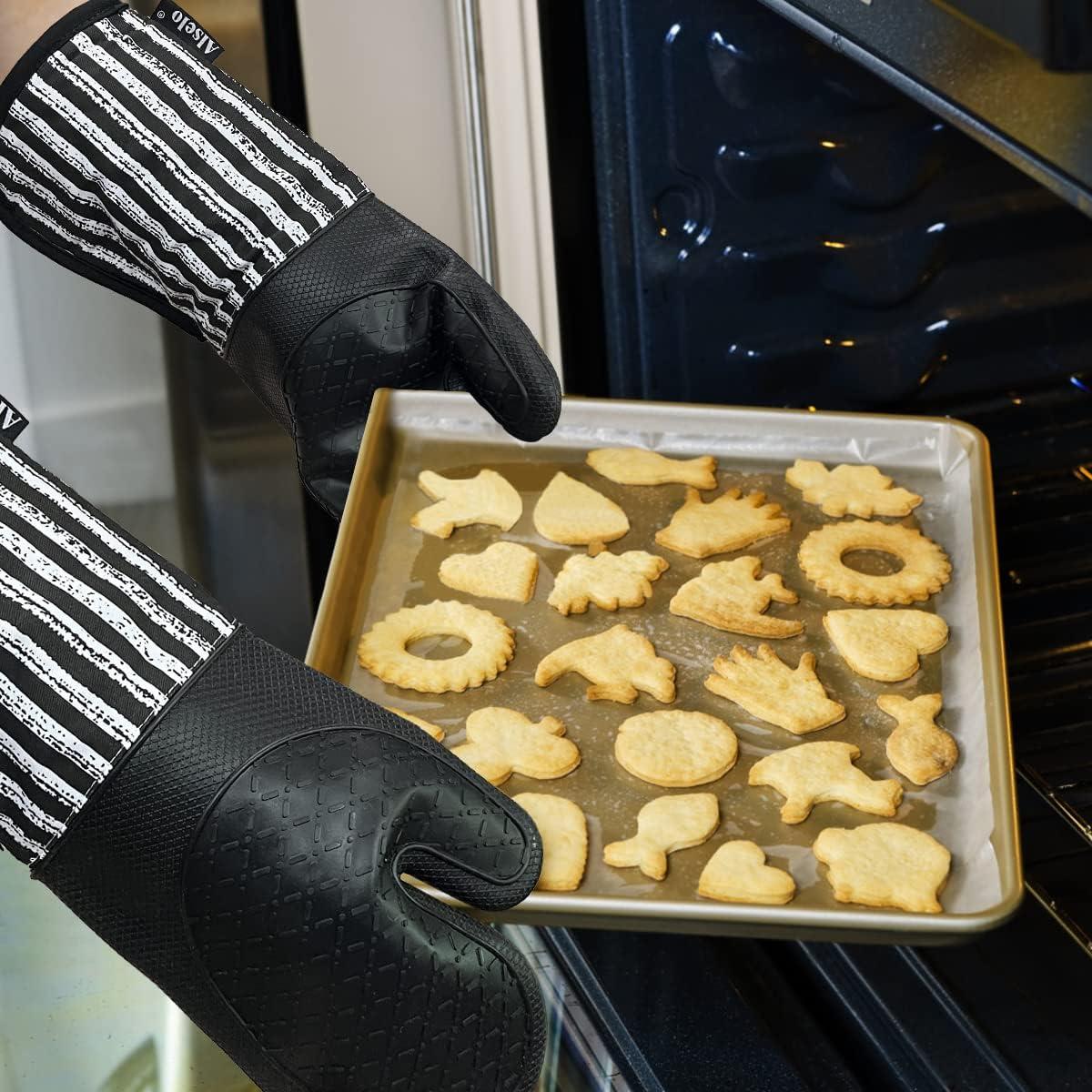 Manoplas de Silicona Alselo Resistentes al Calor 500°C - Juego de 2