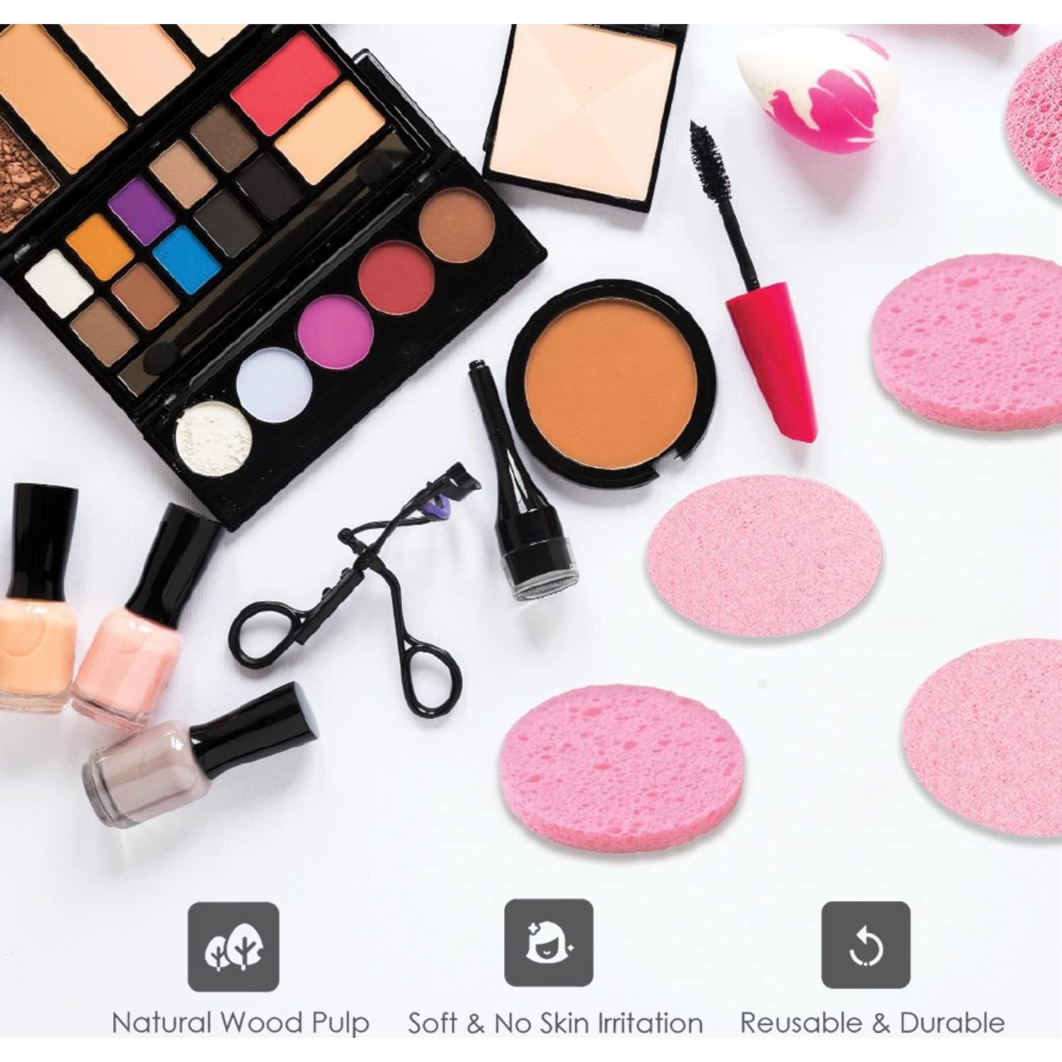 Esponjas Faciales Comprimidas Miaform 60 Unidades Rosa