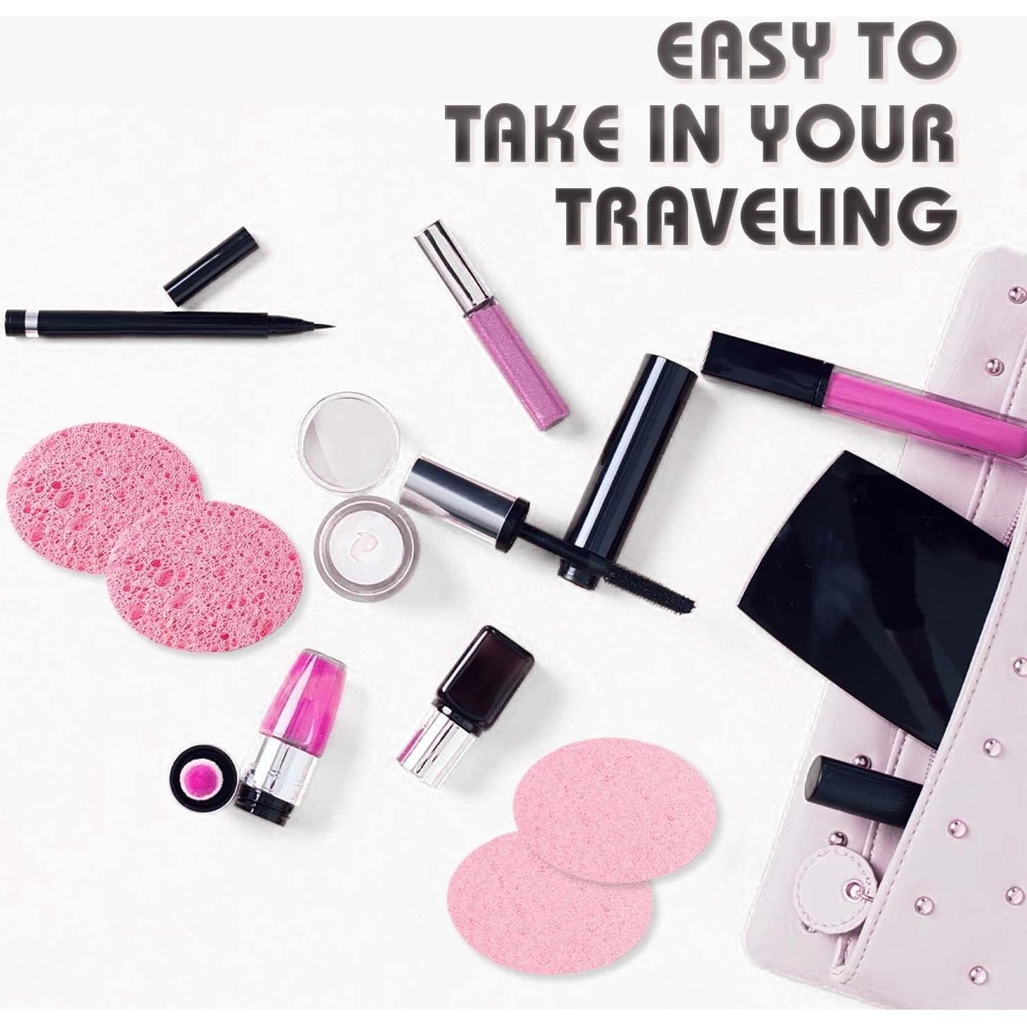 Esponjas Faciales Comprimidas Miaform 60 Unidades Rosa