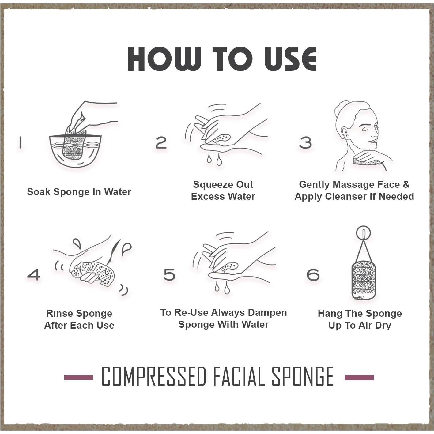 Esponjas Faciales Comprimidas Miaform 60 Unidades Rosa