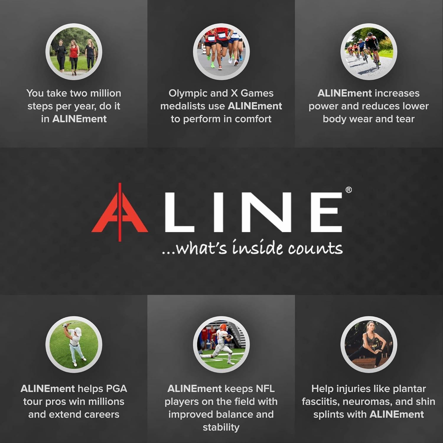 Plantillas ALINE Climate - Absorbente de Impactos, Negro, T. H 5-6 / M 6-7