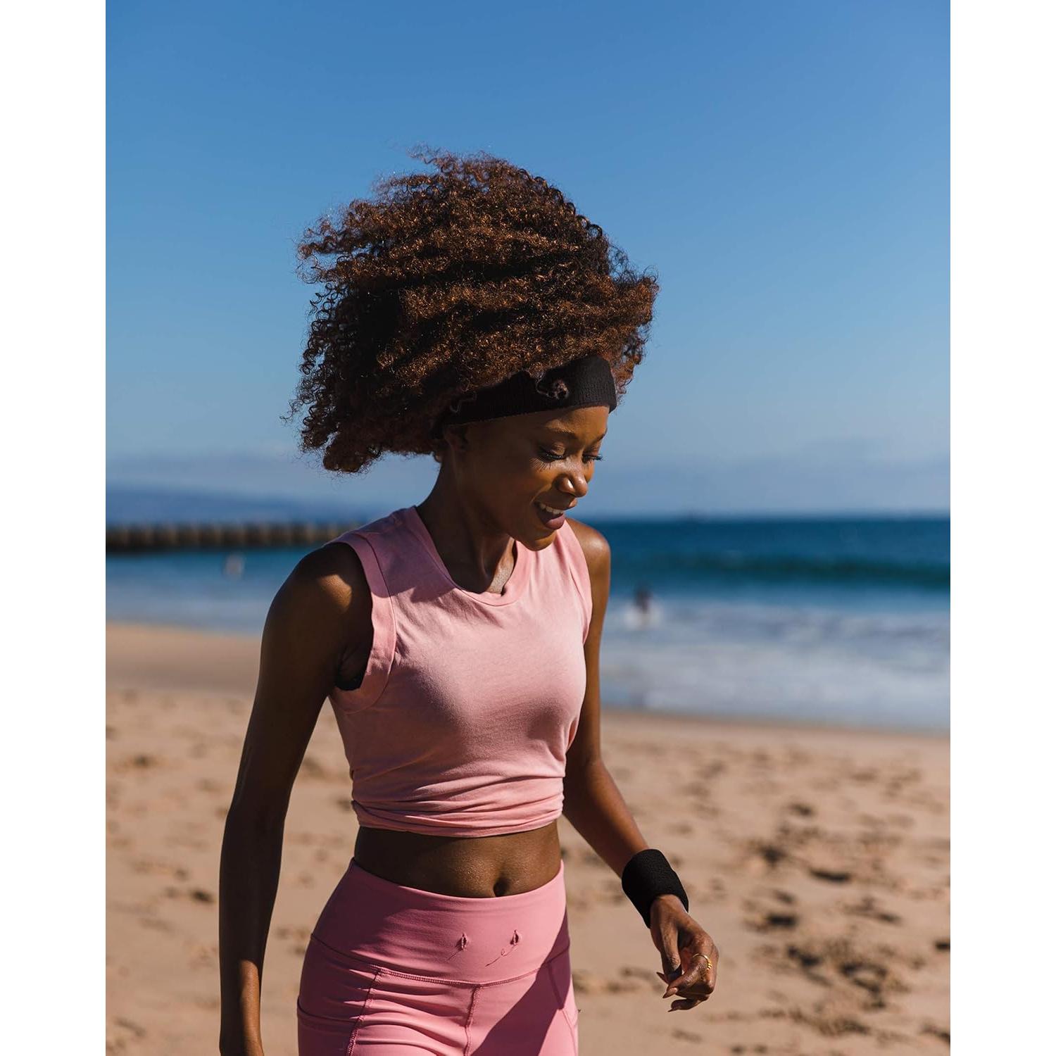 Banda para Muñeca Suddora - Algodón Absorbente 8x7 cm - Negro