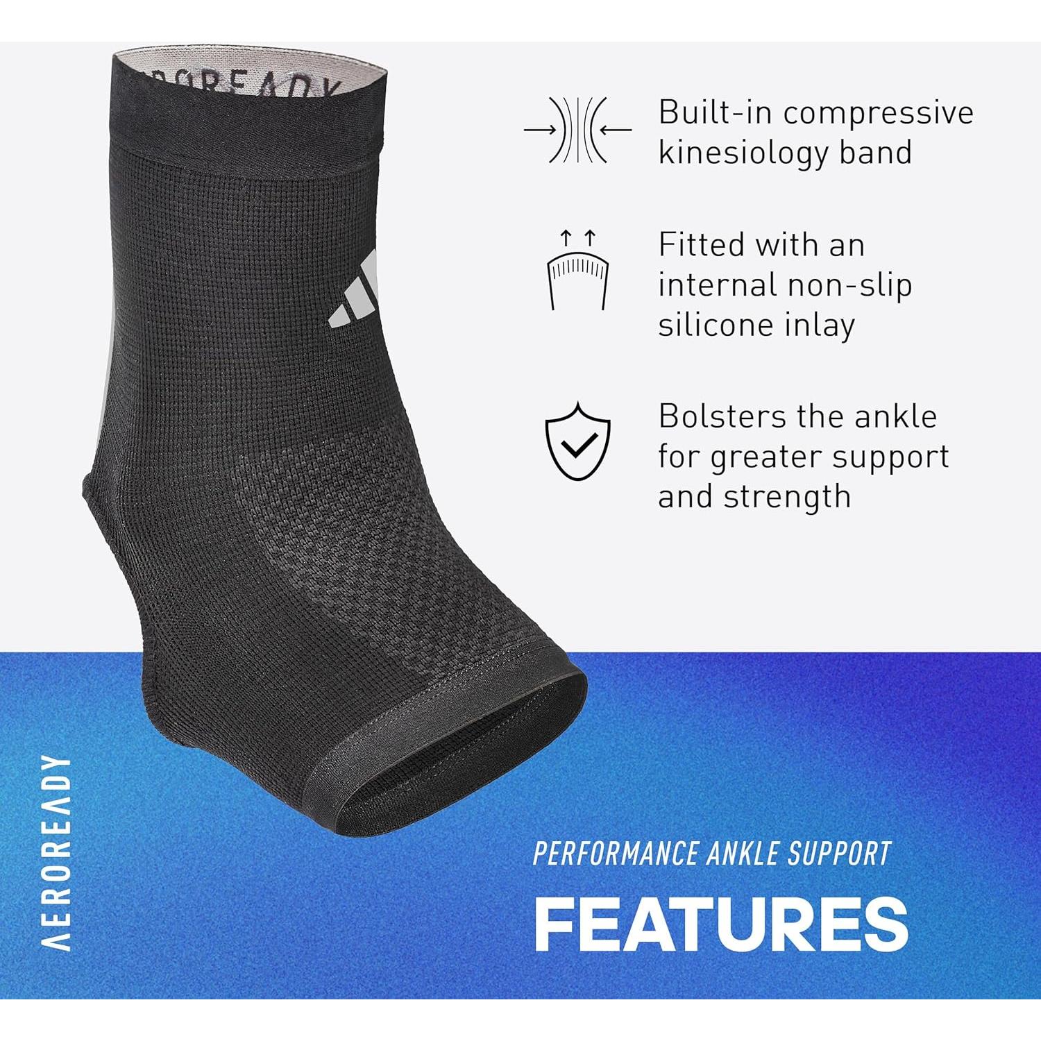 Manga de Compresión para Tobillo Adidas Aeroready Mediana