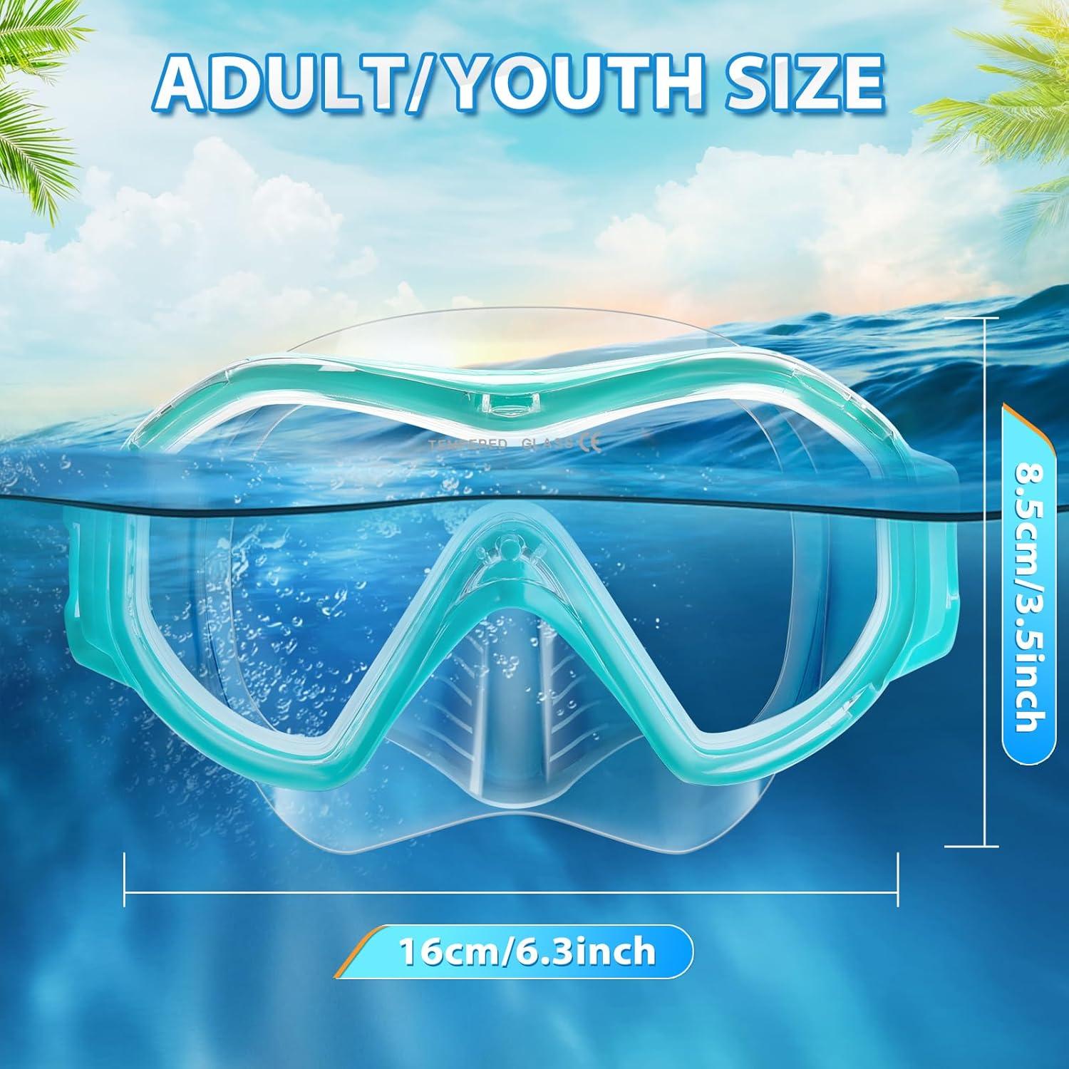 Gafas de natación Supertrip QS010 con cubierta nasal y vidrio templado
