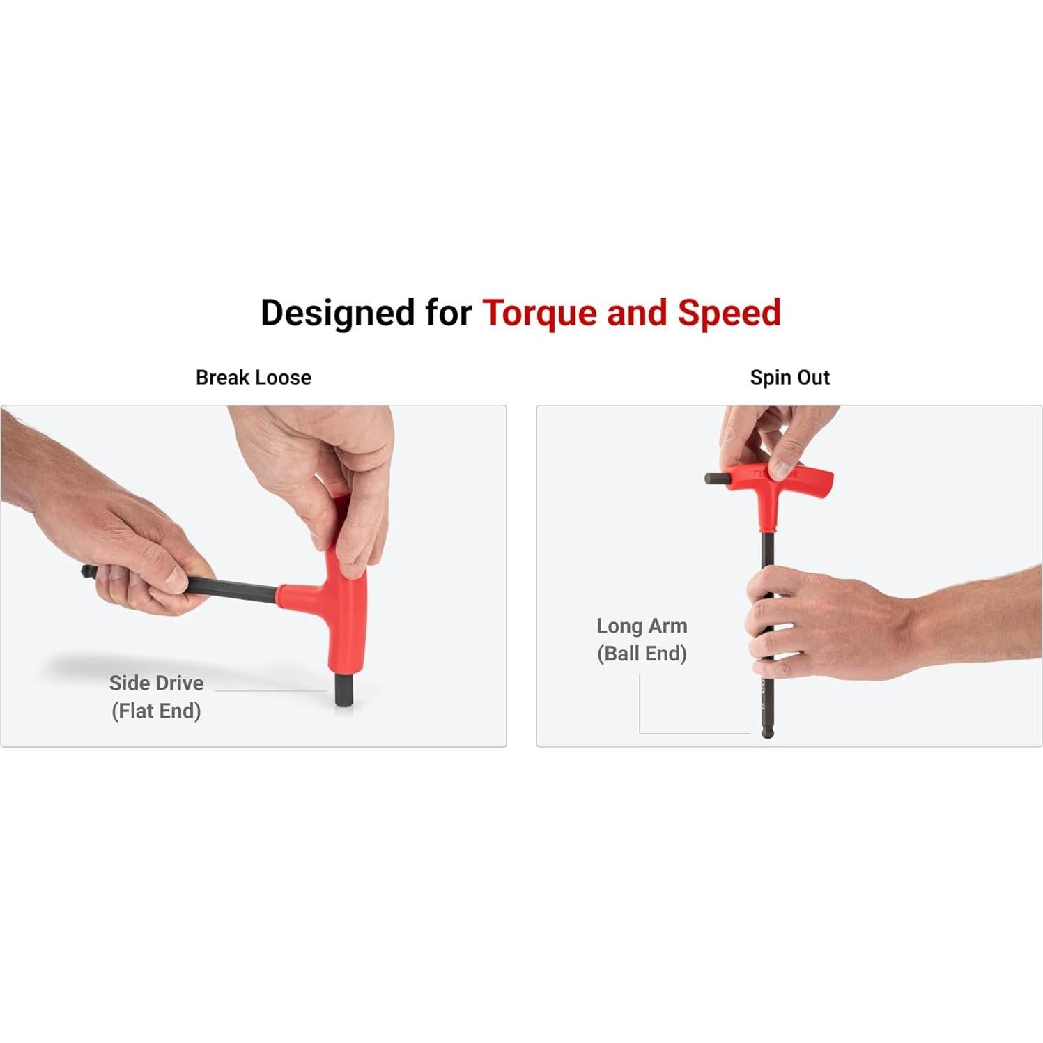 Llave T Tekton con extremo de bola 0.64 cm KTX37250