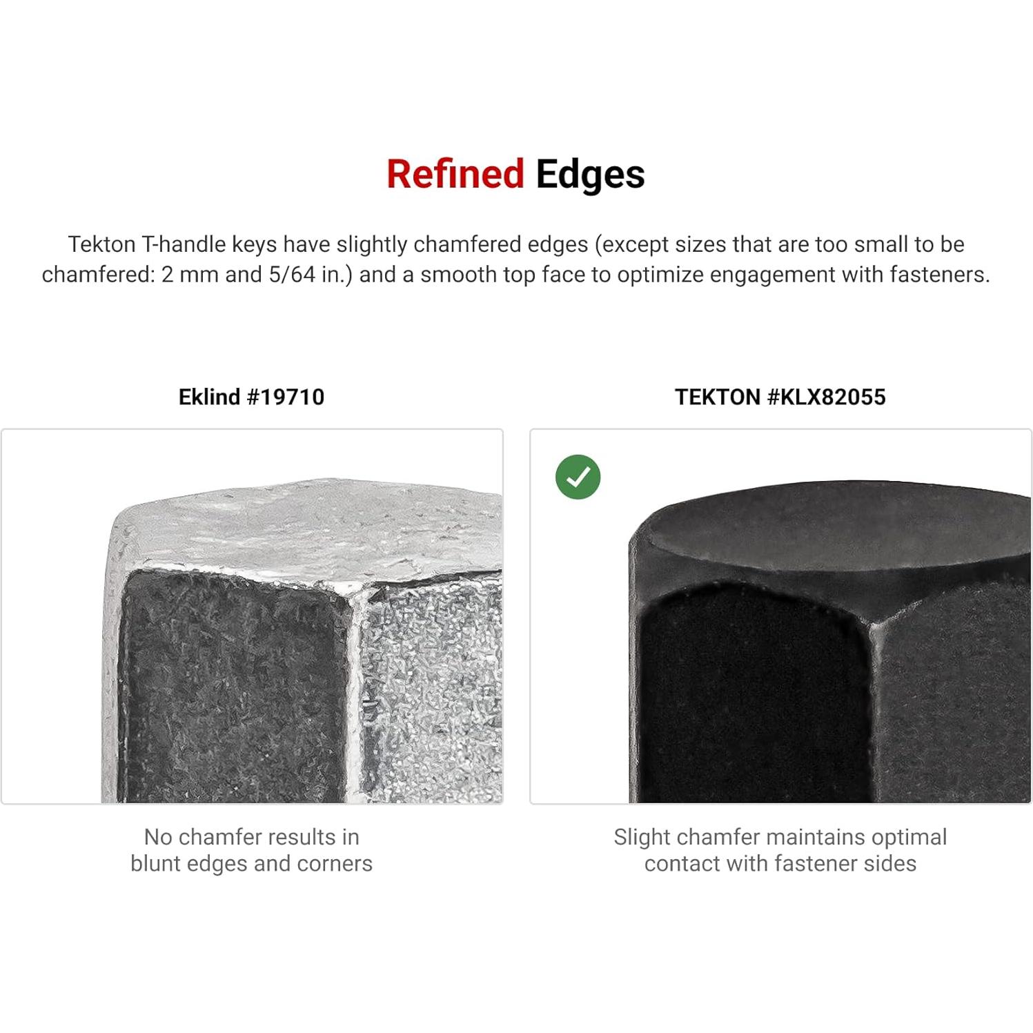 Llave T Tekton con extremo de bola 0.64 cm KTX37250