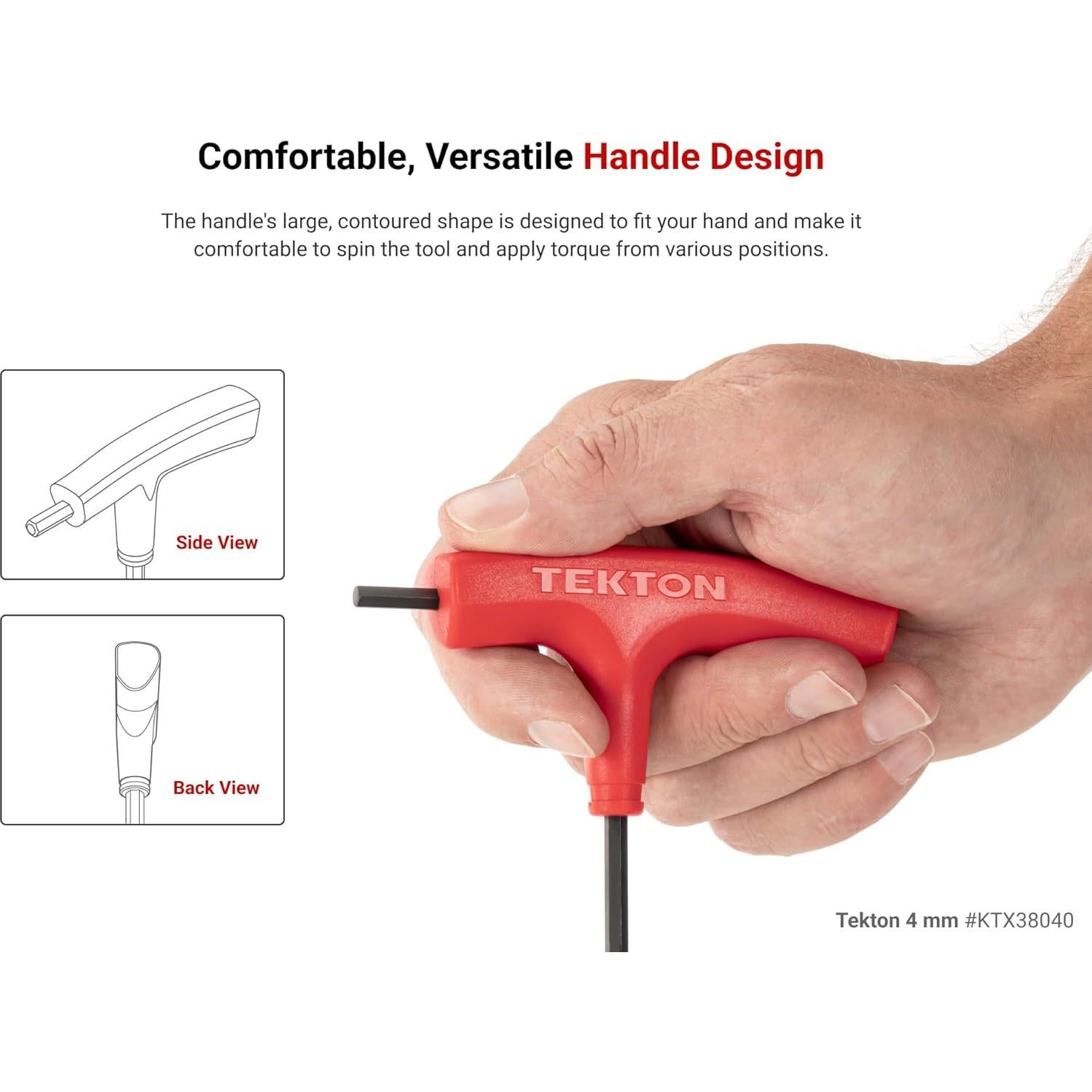 Llave T Tekton con extremo de bola 0.64 cm KTX37250