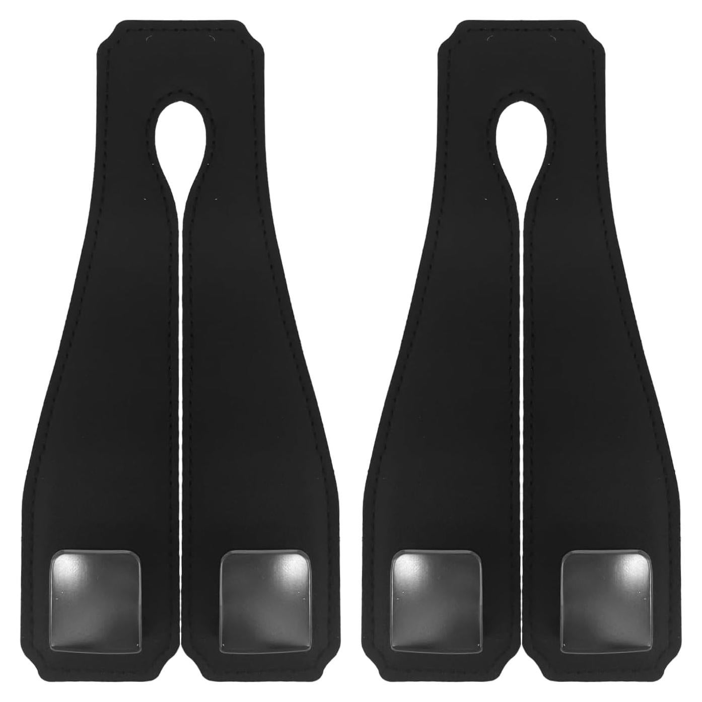 Paquete de 2 Ganchos de Cuero para Reposacabezas GONTSIG