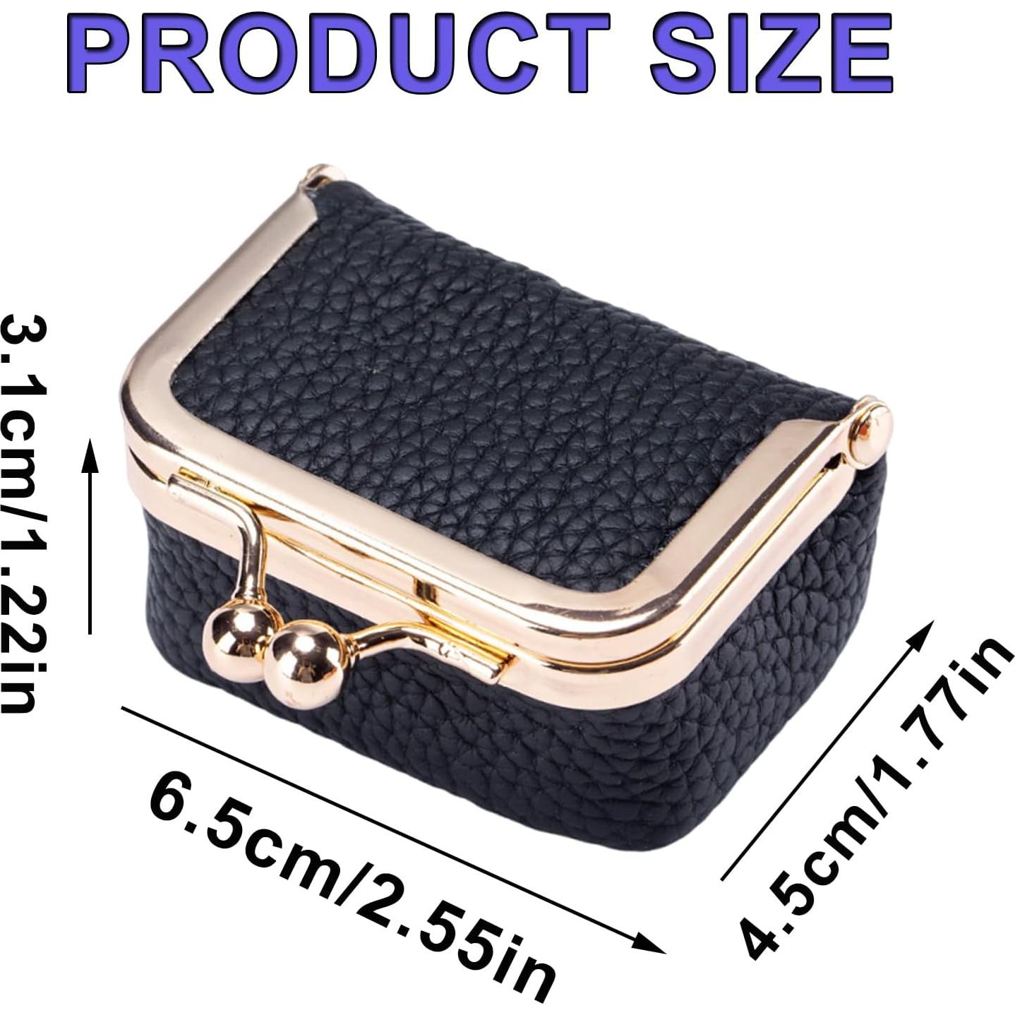 Mini Caja de Joyería de Cuero TNDCKP Negra Portátil