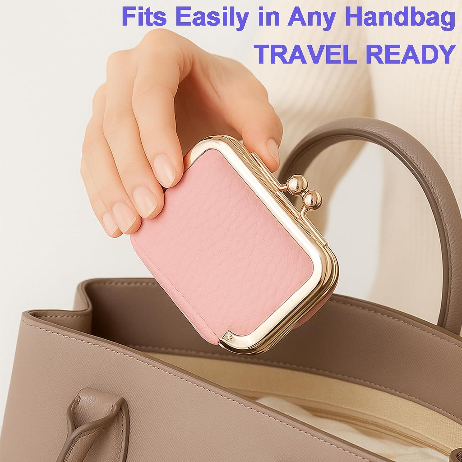 Mini Caja de Joyería de Cuero TNDCKP Negra Portátil