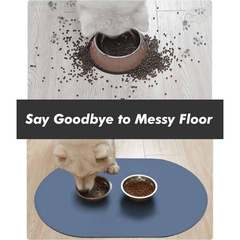 Alfombrilla Absorbente para Comida de Mascotas MontVoo 30x48 cm
