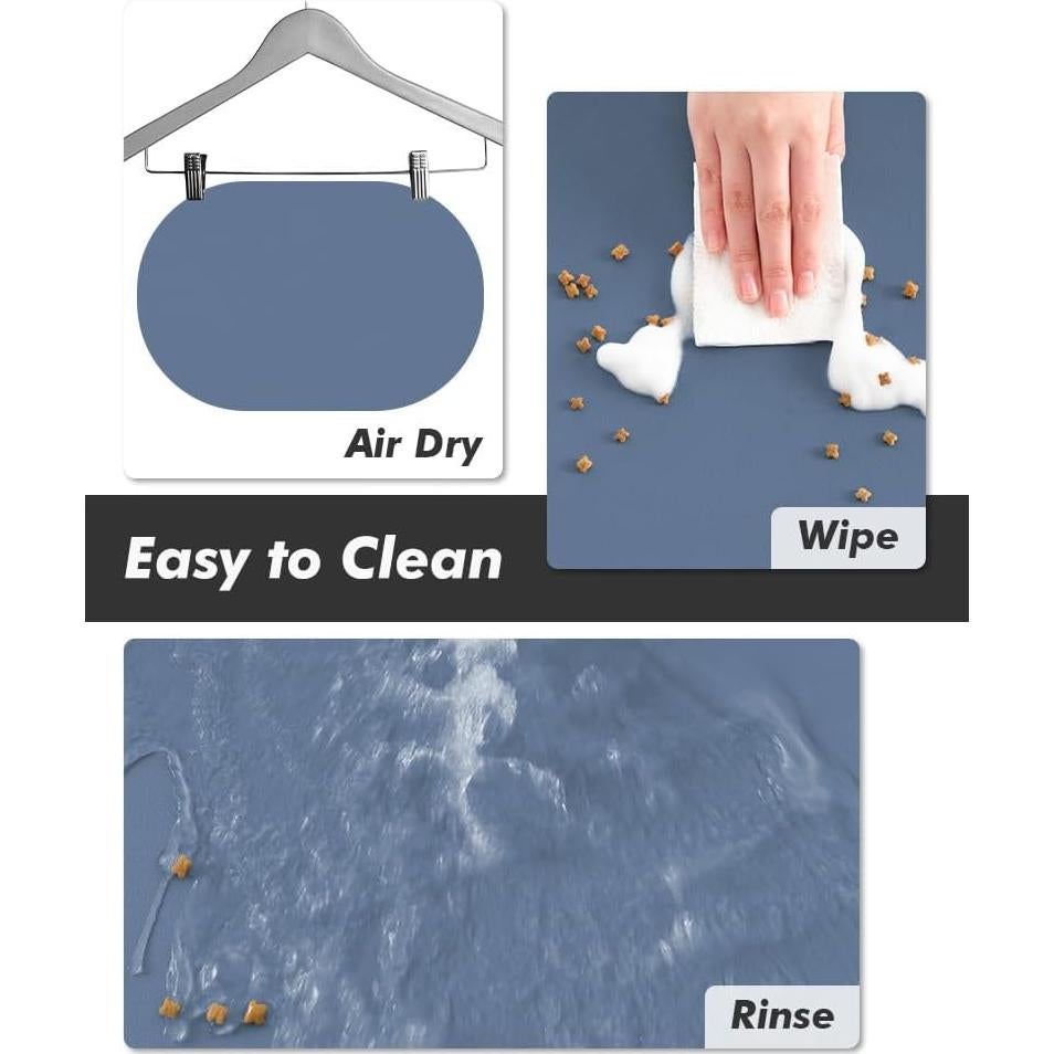 Alfombrilla Absorbente para Comida de Mascotas MontVoo 30x48 cm