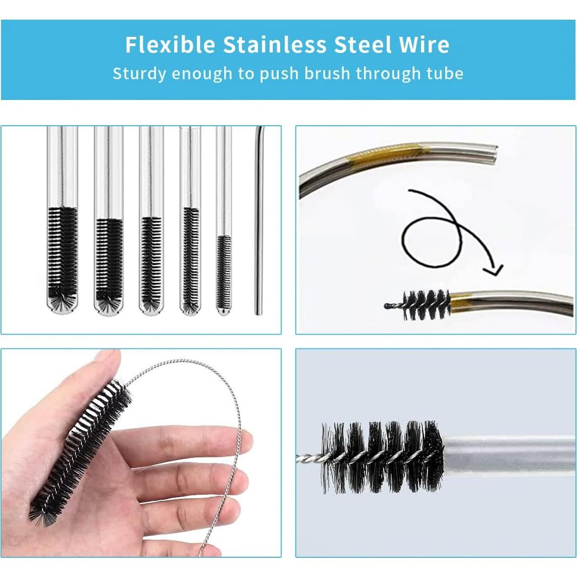 Juego de 10 Cepillos de Limpieza Flexible CANIPHA 155 cm