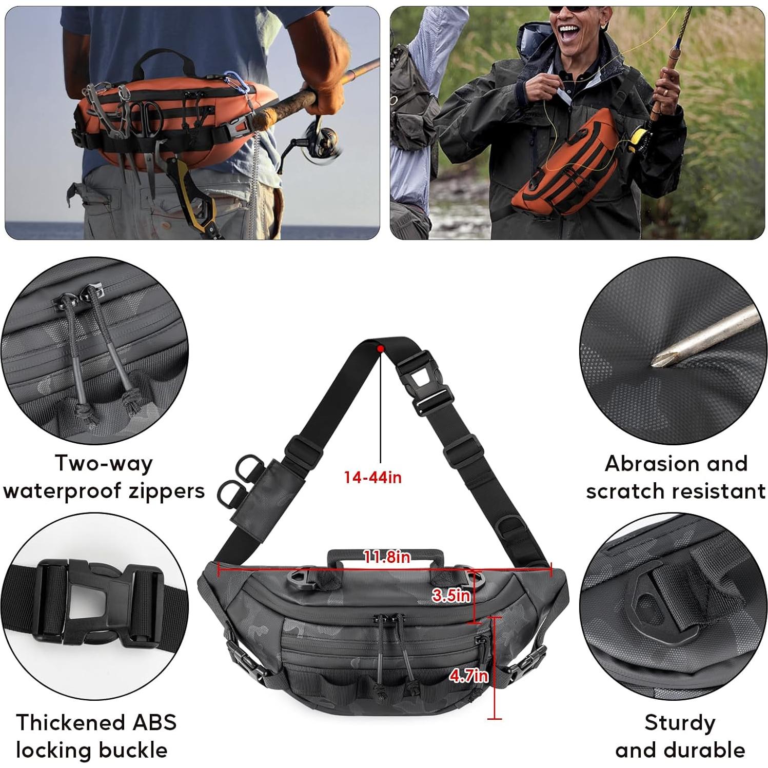 Kit de Pesca THKFISH 85 Piezas con Bolsa Impermeable y Accesorios