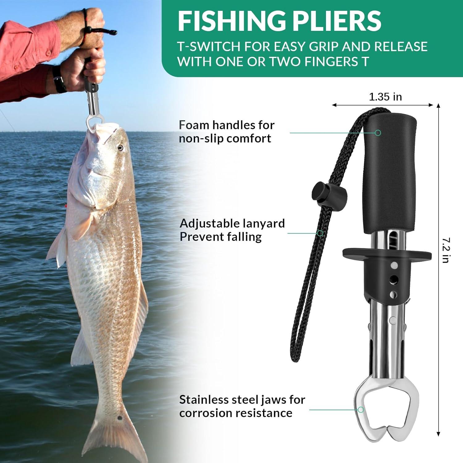 Kit de Pesca THKFISH 85 Piezas con Bolsa Impermeable y Accesorios