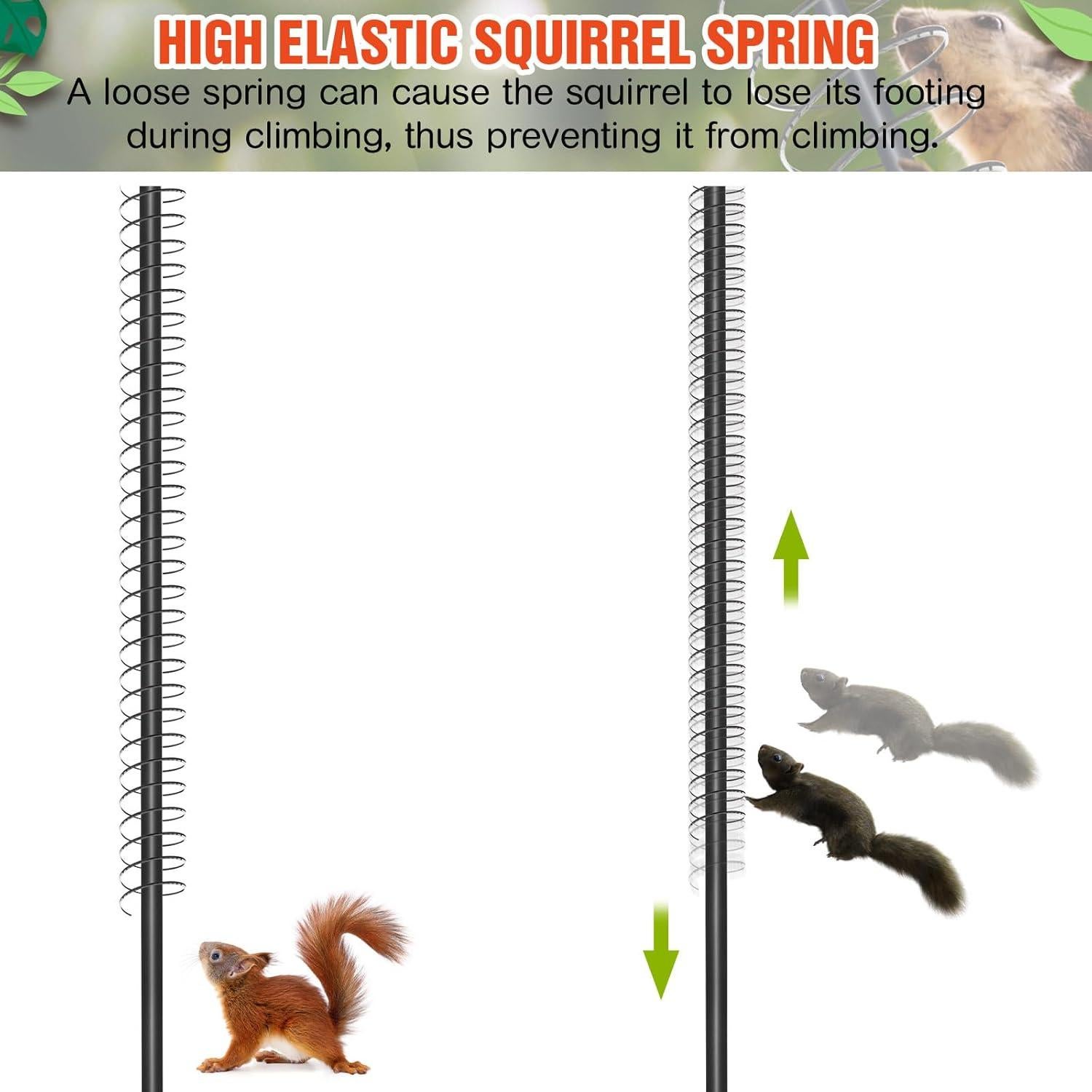 Baffle a Prueba de Ardillas Qualirey 6 Pcs 6 cm para Comederos