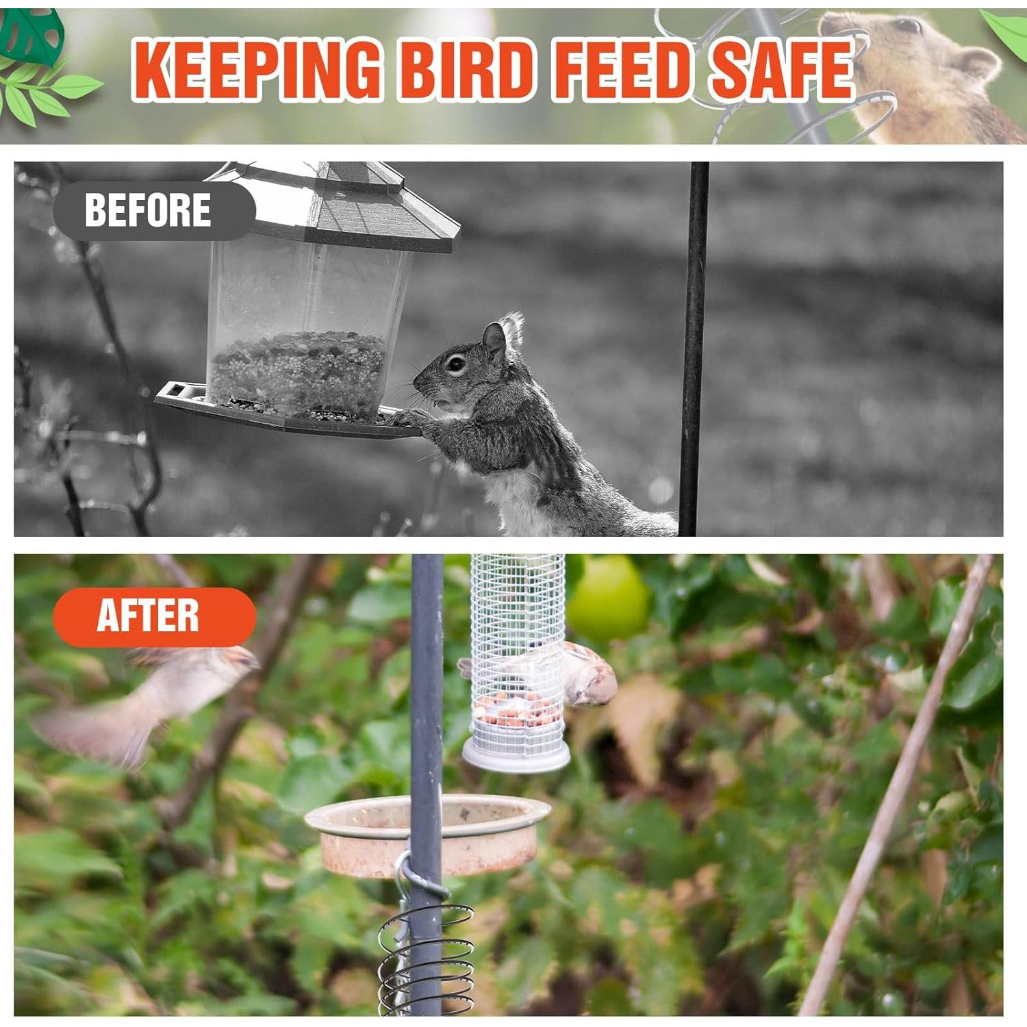 Baffle a Prueba de Ardillas Qualirey 6 Pcs 6 cm para Comederos