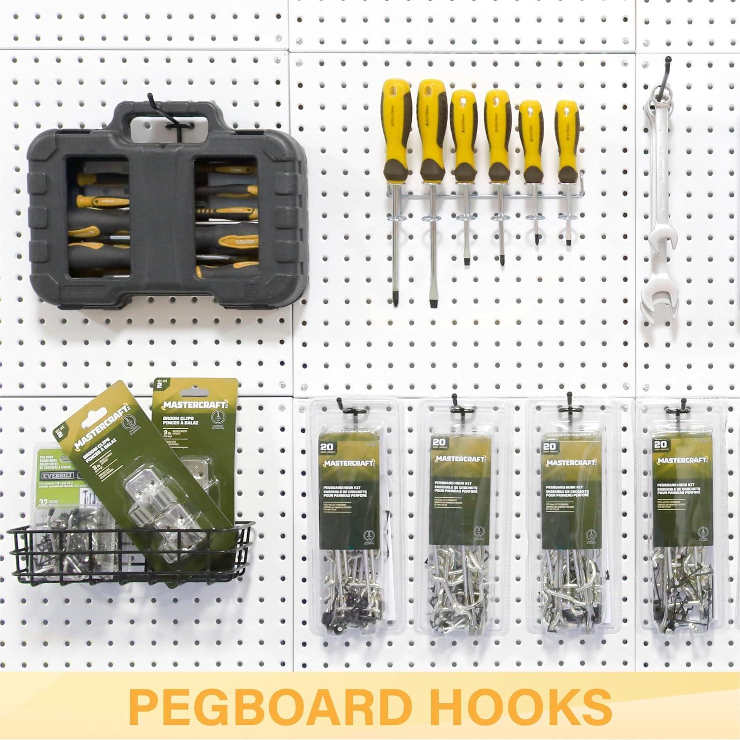 Ganchos para Tablero de Clavos BFPeaky 4" Alta Resistencia 50 Piezas