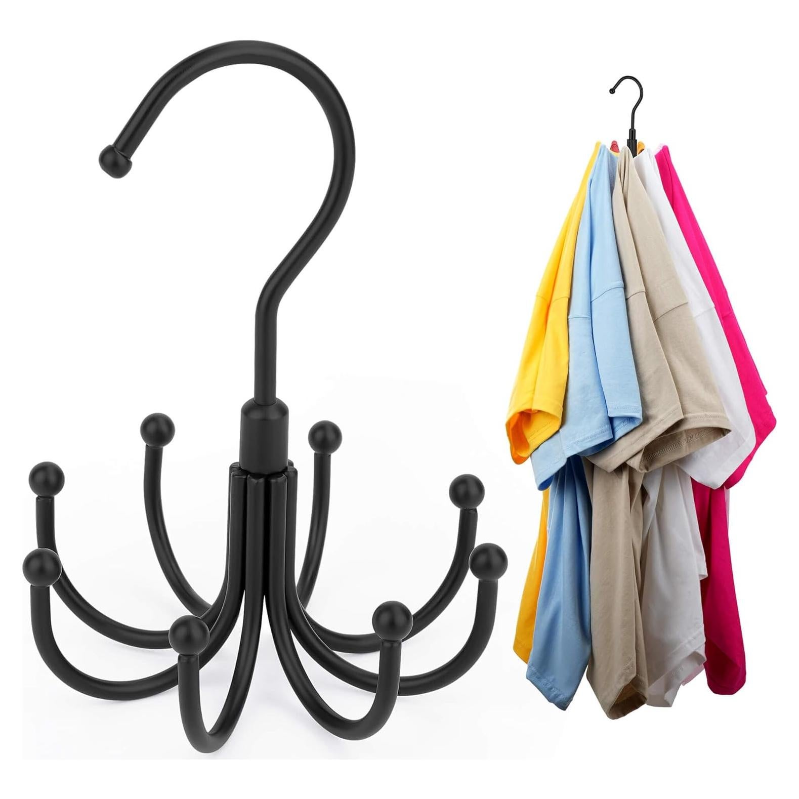 Ganchos Ahorradores de Espacio ZEDODIER para Ropa - 8 Ganchos Rotativos