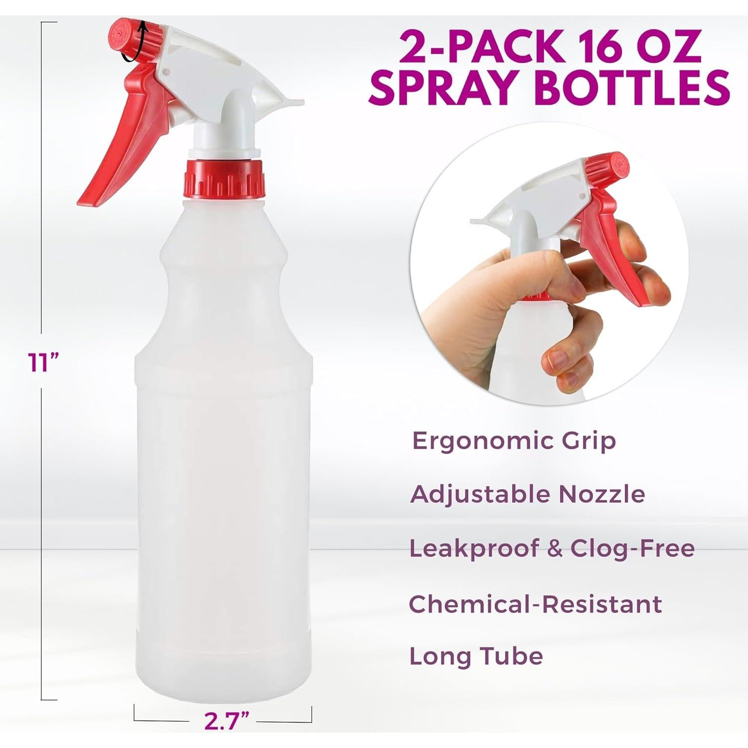 Botellas de Spray DilaBee 500ml - Paquete de 2 Reutilizables