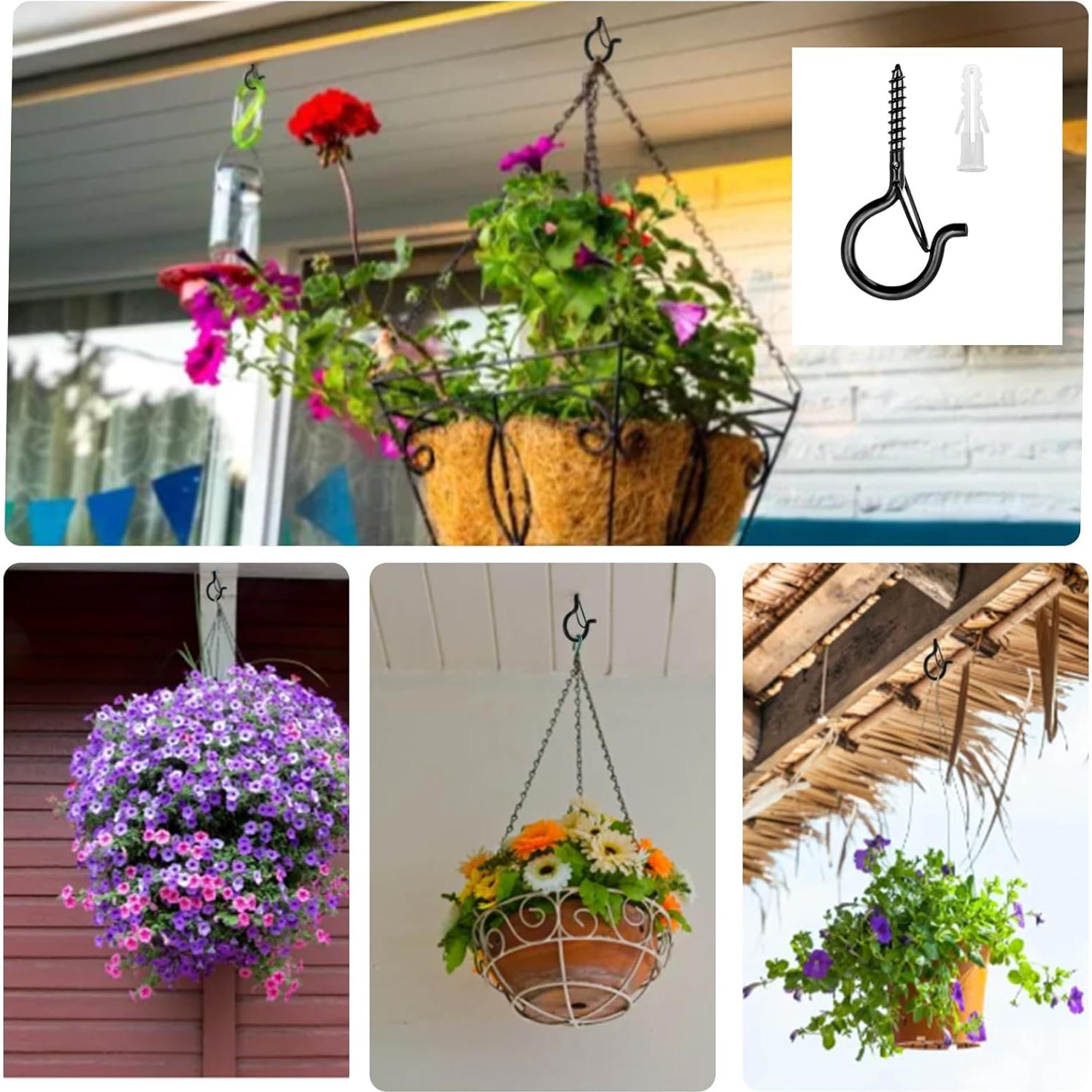 Ganchos de Seguridad Datttcc 25pcs Metal Negro 5.8cm 18kg