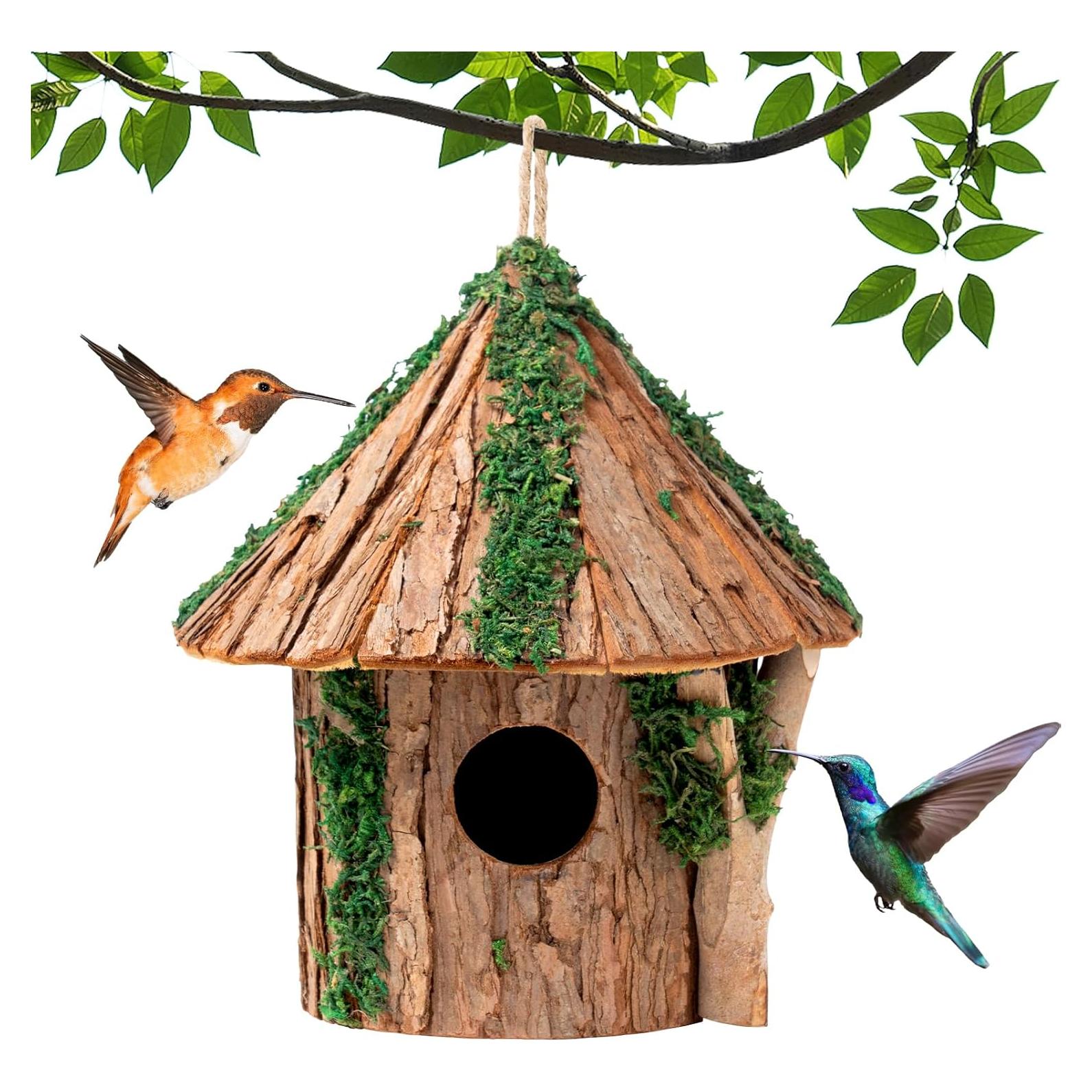 Casa para Aves de Madera GARDYUE Mediana con Protector