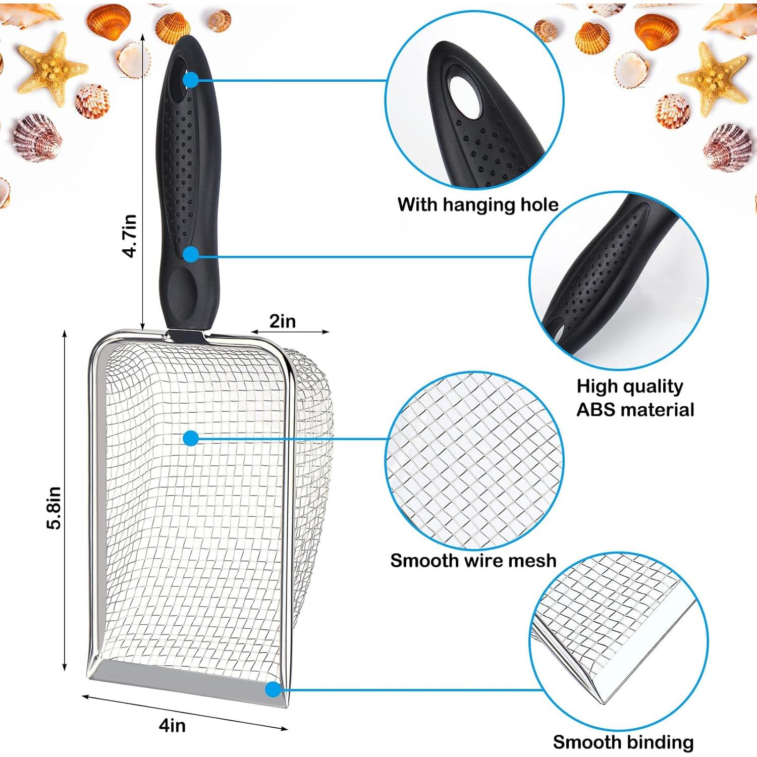 Pala de Malla para Playa Vodolo con Bolsa para Conchas