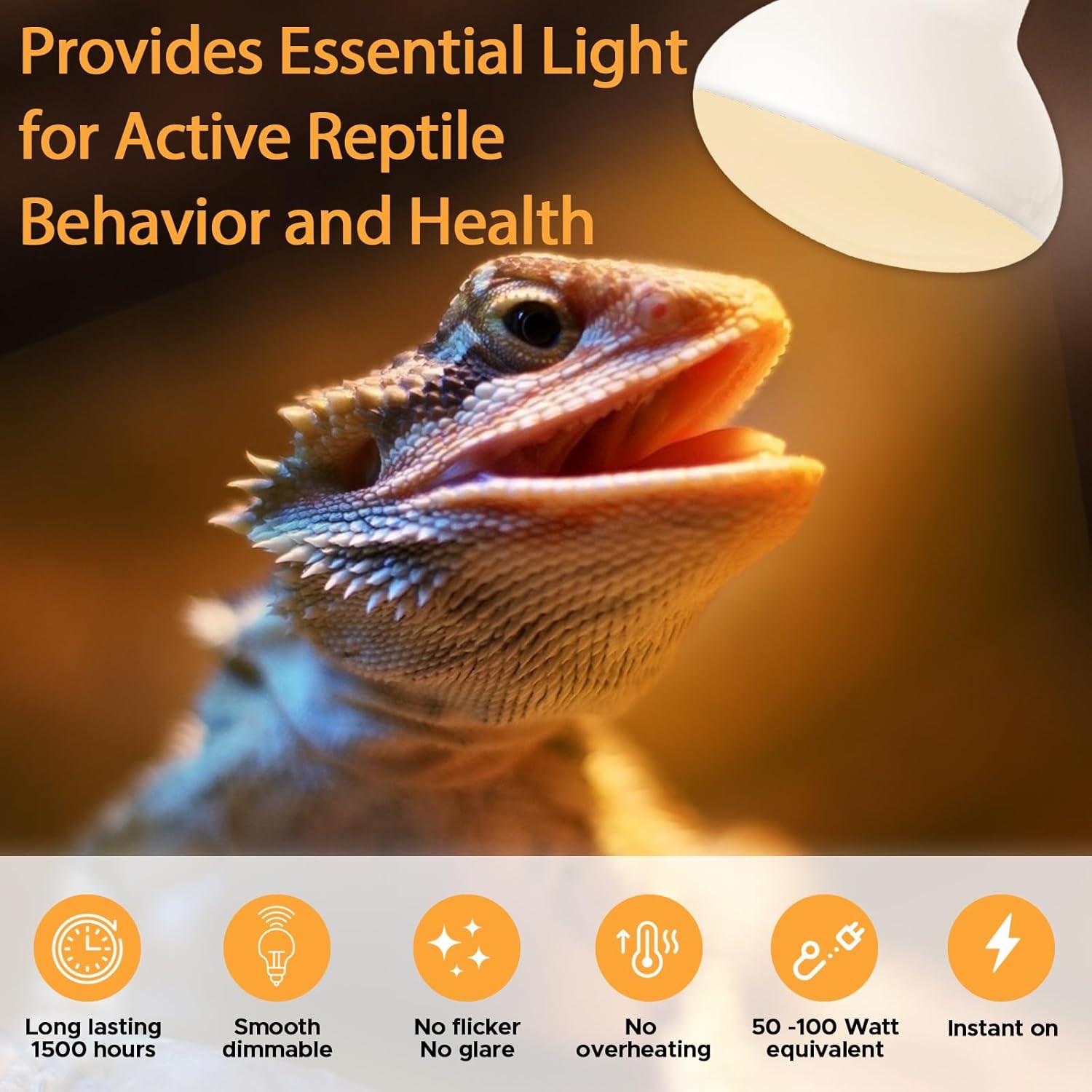 Lámpara de Calor UVA UVB ToxiRium 50W para Reptiles 2Pcs